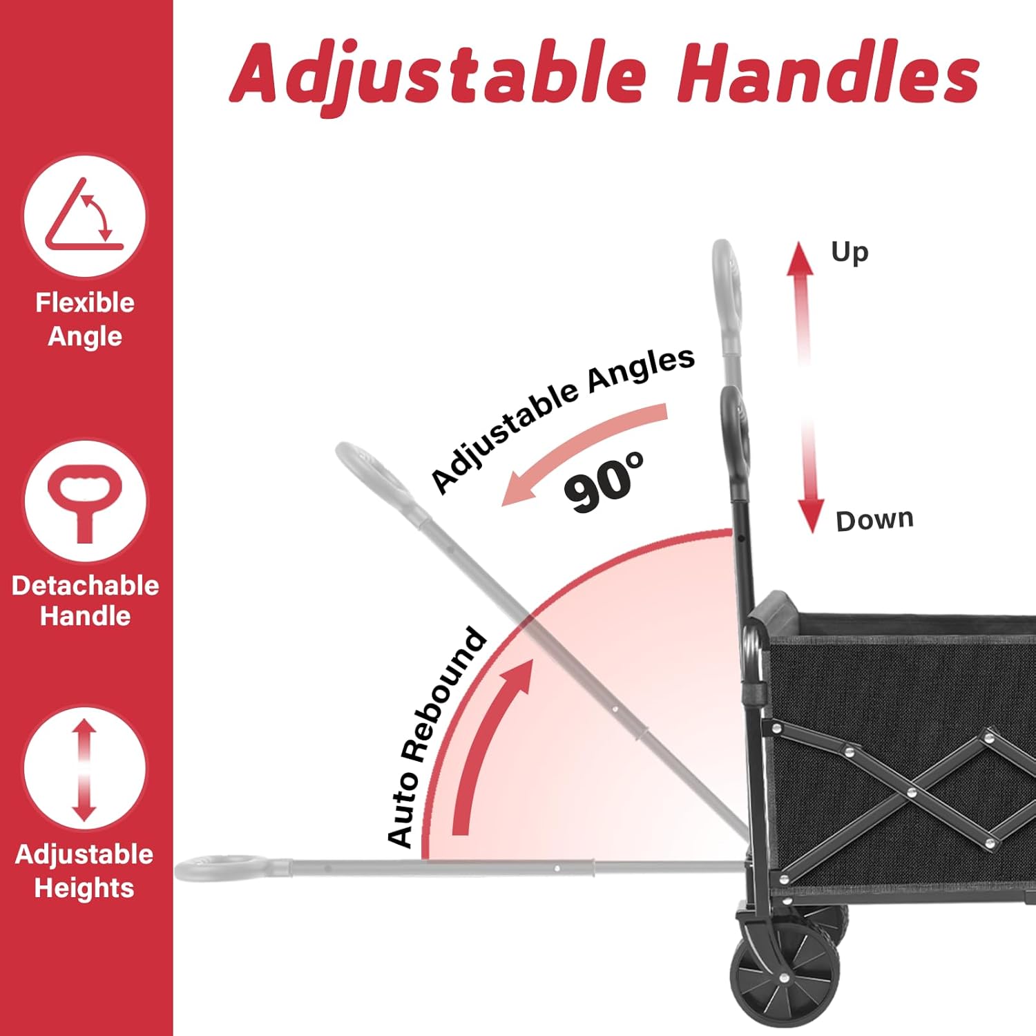 Wagons Carts Foldable - Collapsible Wagon Cart - Foldable Wagon Cart w