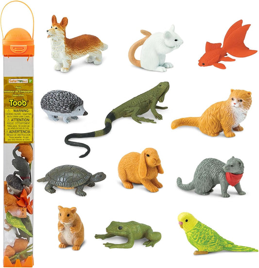 Safari Ltd. Pets TOOB - 12 Figurines of Household Pets - Educational T