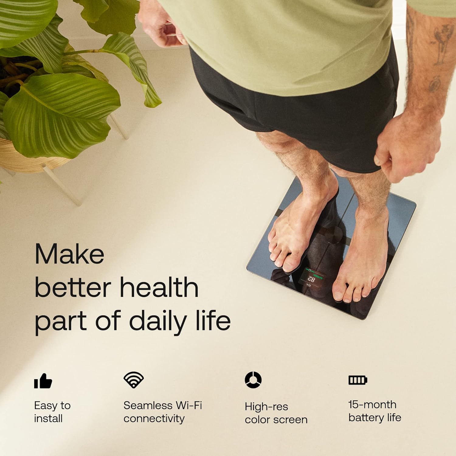WITHINGS Body Smart - Accurate Scale for Body Weight and Fat Percentag