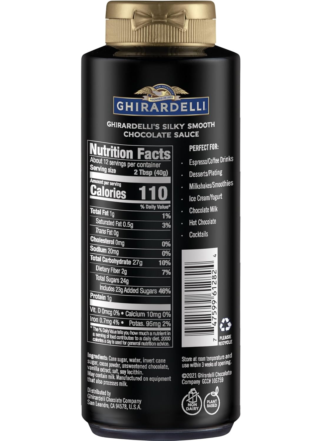 Ghirardelli Squeeze Bottles - Caramel, Chocolate & White Chocolate - S