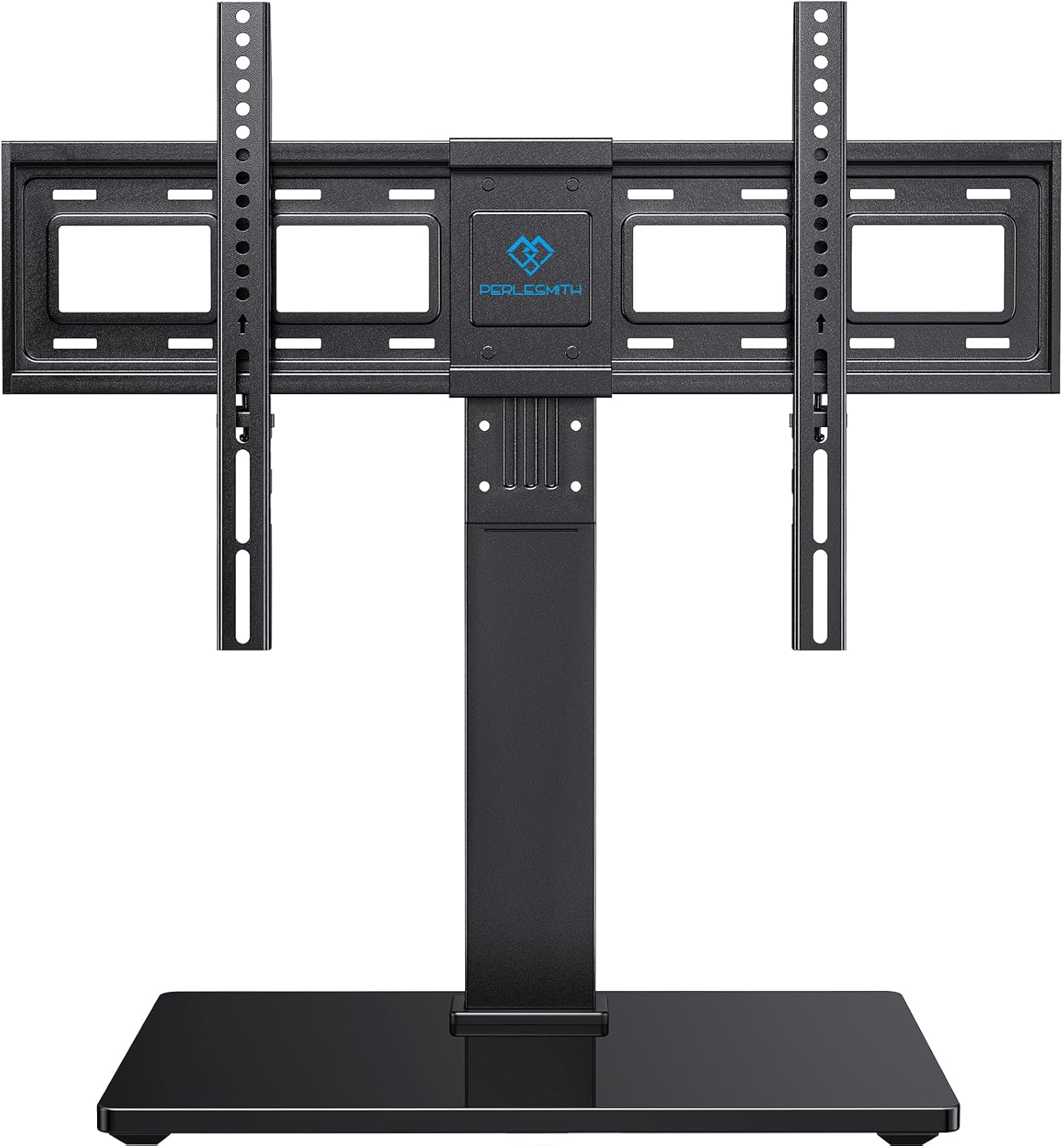 PERLESMITH Universal Swivel TV Stand Legs for 37-75 inch TVs, Height Adjustable Tabletop Mount Holds up to 99lbs, Television Table TV Stands for Livingroom & Bedroom, Universal VESA 600x400mm, PSTVS13