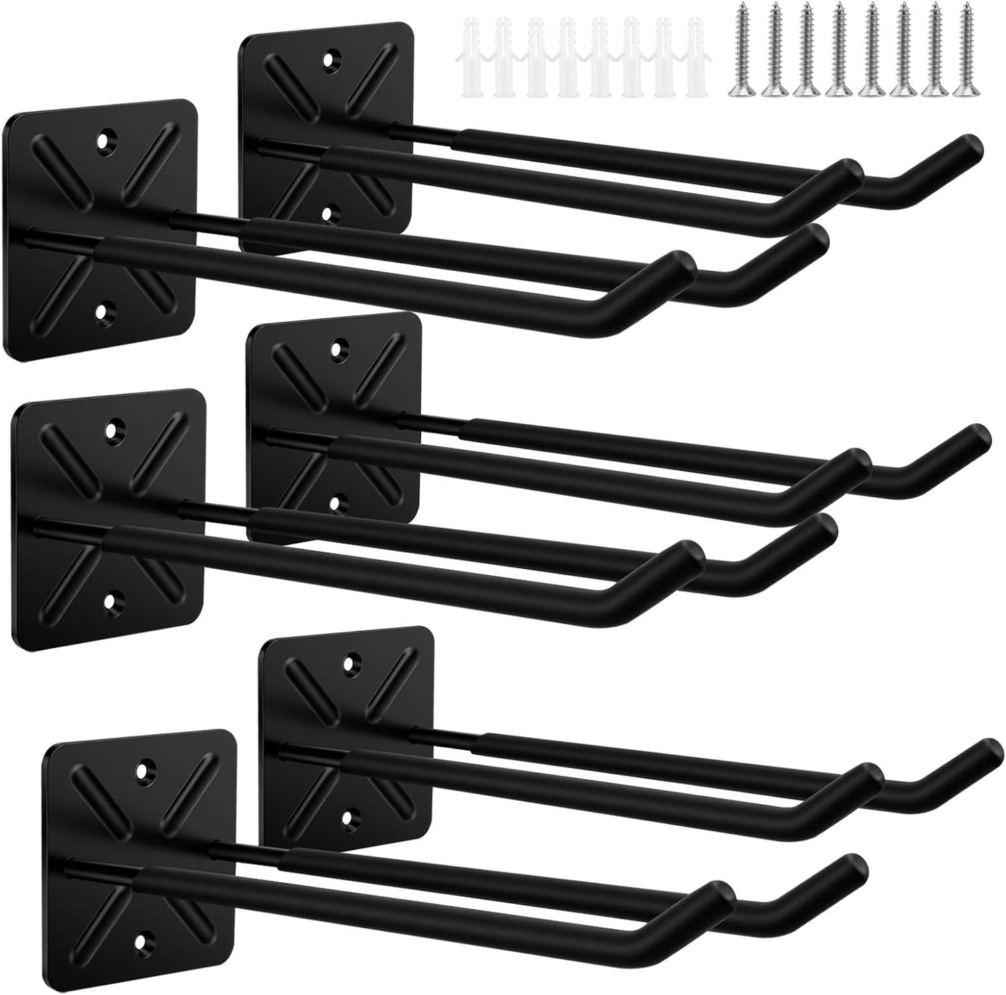 SINJEUN 6 Pack 12.4 Inch Garage Storage Hooks, Heavy Duty Garage Hooks