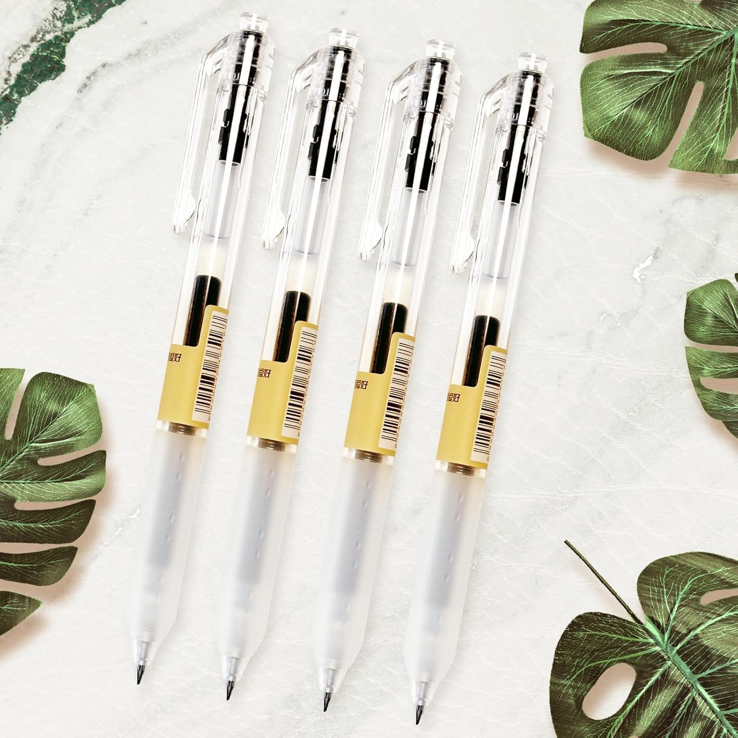 12 Pcs, Gel Pens 0.5mm, Retractable Pens, Black Pens 0.5 Fine Point, S