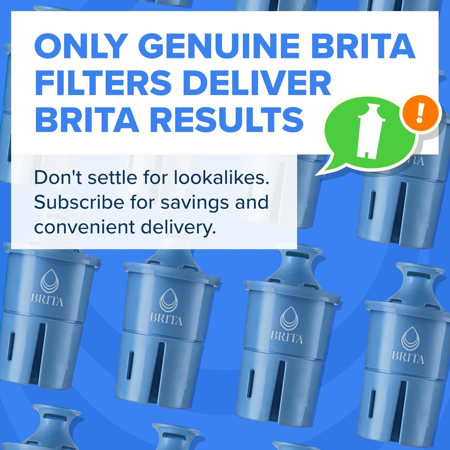 Brita Filter Replacements for Water Pitchers and Dispensers, Elite, NSF Certified to Remove 99% of Lead, 2 Count, Blue