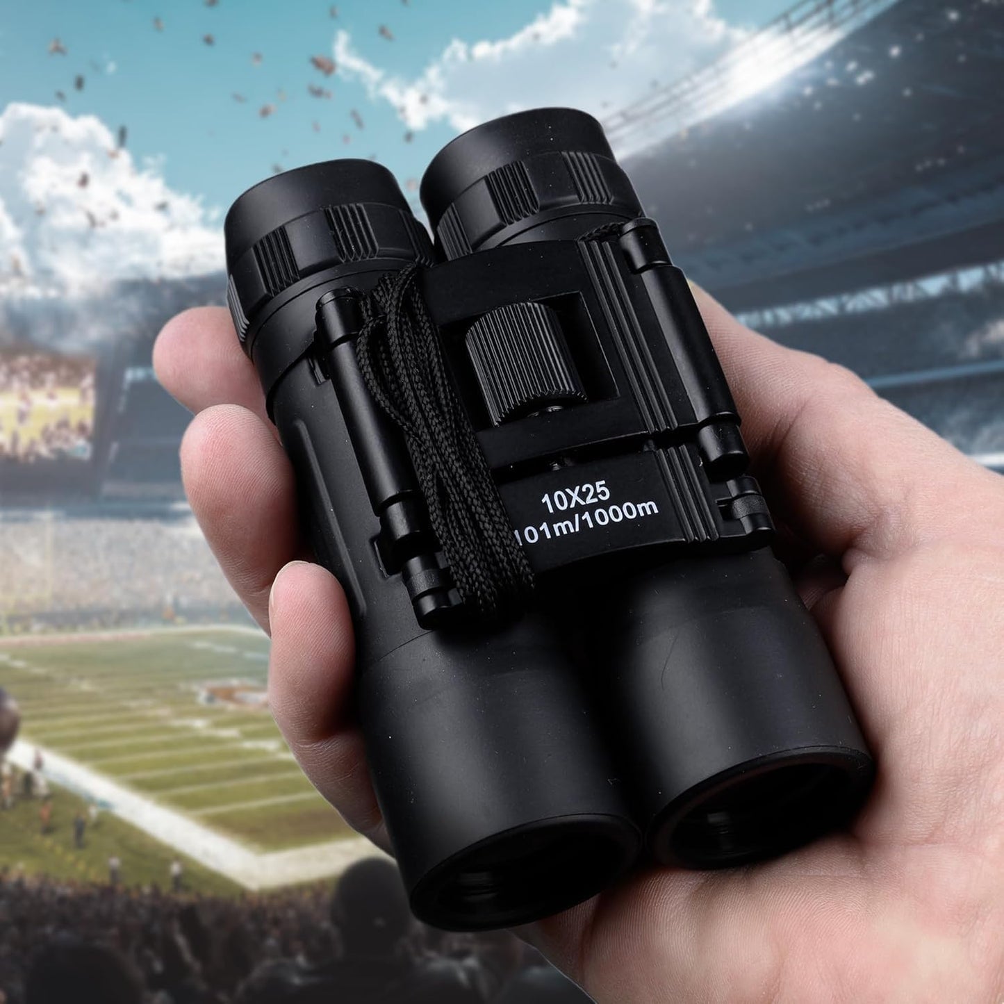 TrekTonic Compact 10x25 High Powered Binoculars For Adults and Kids, P