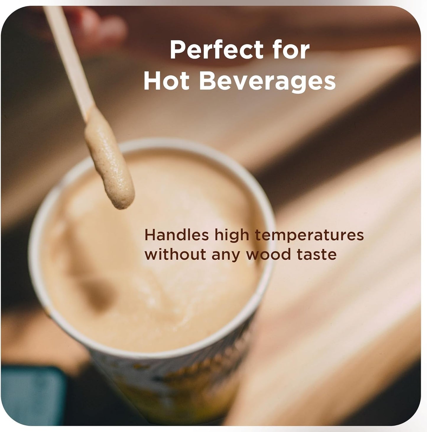 Makerstep Birch Wood Coffee Stirrers, 7 Inch Coffee Stir Sticks (1000 