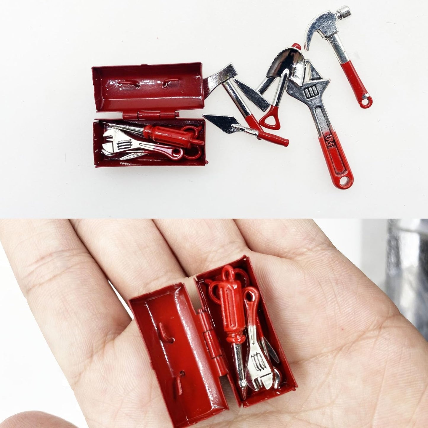 Cayway 25 PCS Miniature Garden Tools - Mini Scene Model Work Tools for DIY Miniature Fairy House