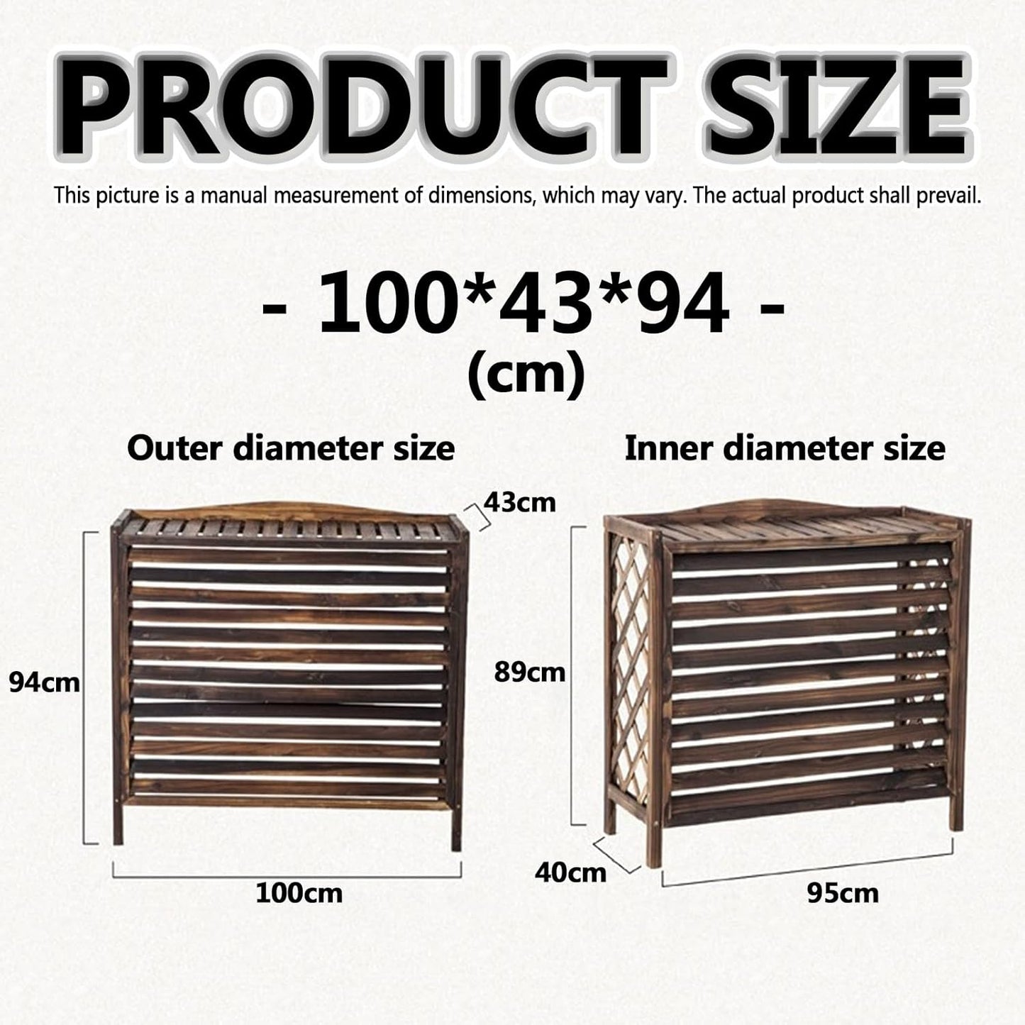 Air Conditioner Flower Stand,Freestanding Louvered Space Divider,Air C