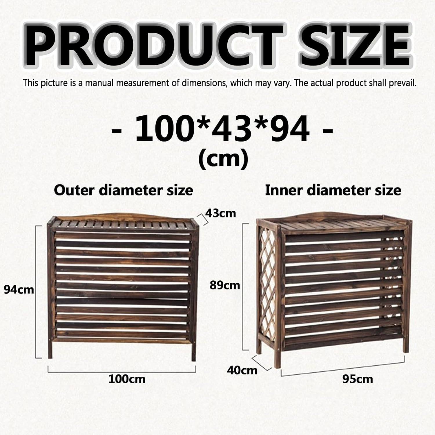 Air Conditioner Flower Stand,Freestanding Louvered Space Divider,Air C
