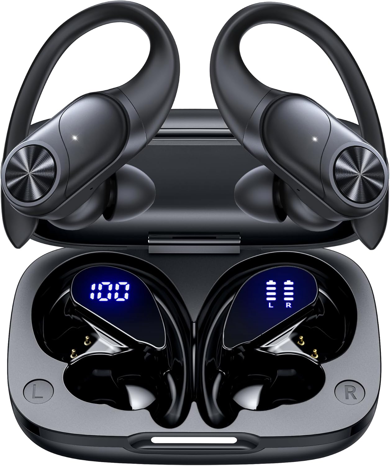 PocBuds Bluetooth Headphones Wireless Earbuds 80hrs Playtime Wireless 