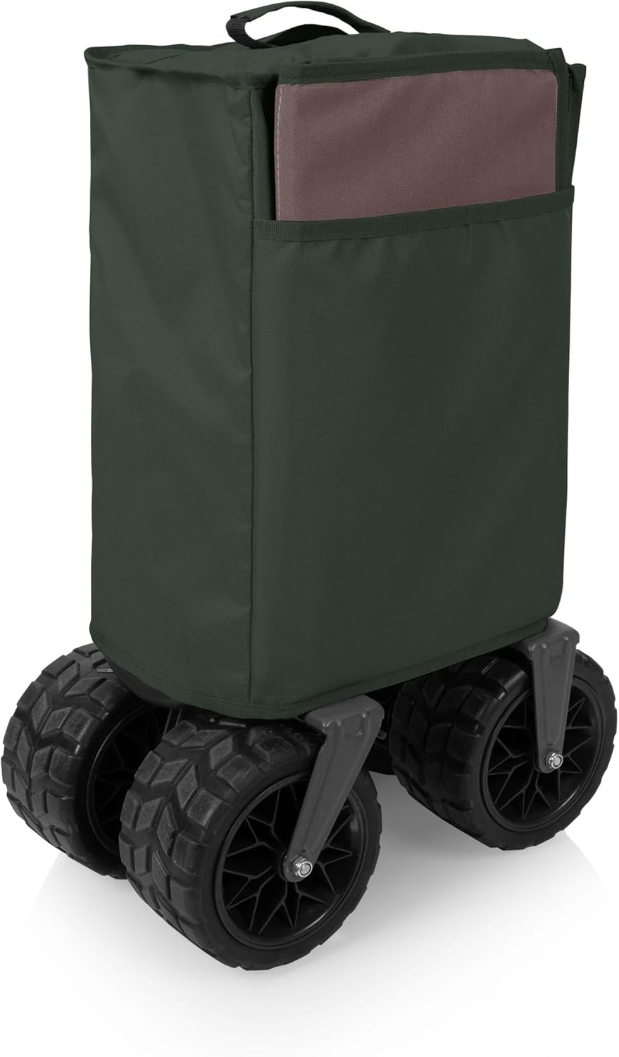PICNIC TIME Wilderness Wagon Folding Wagon, Wagon Cart, Sport Utility Wagon, Beach Wagon Collapsible, (Moss Green)