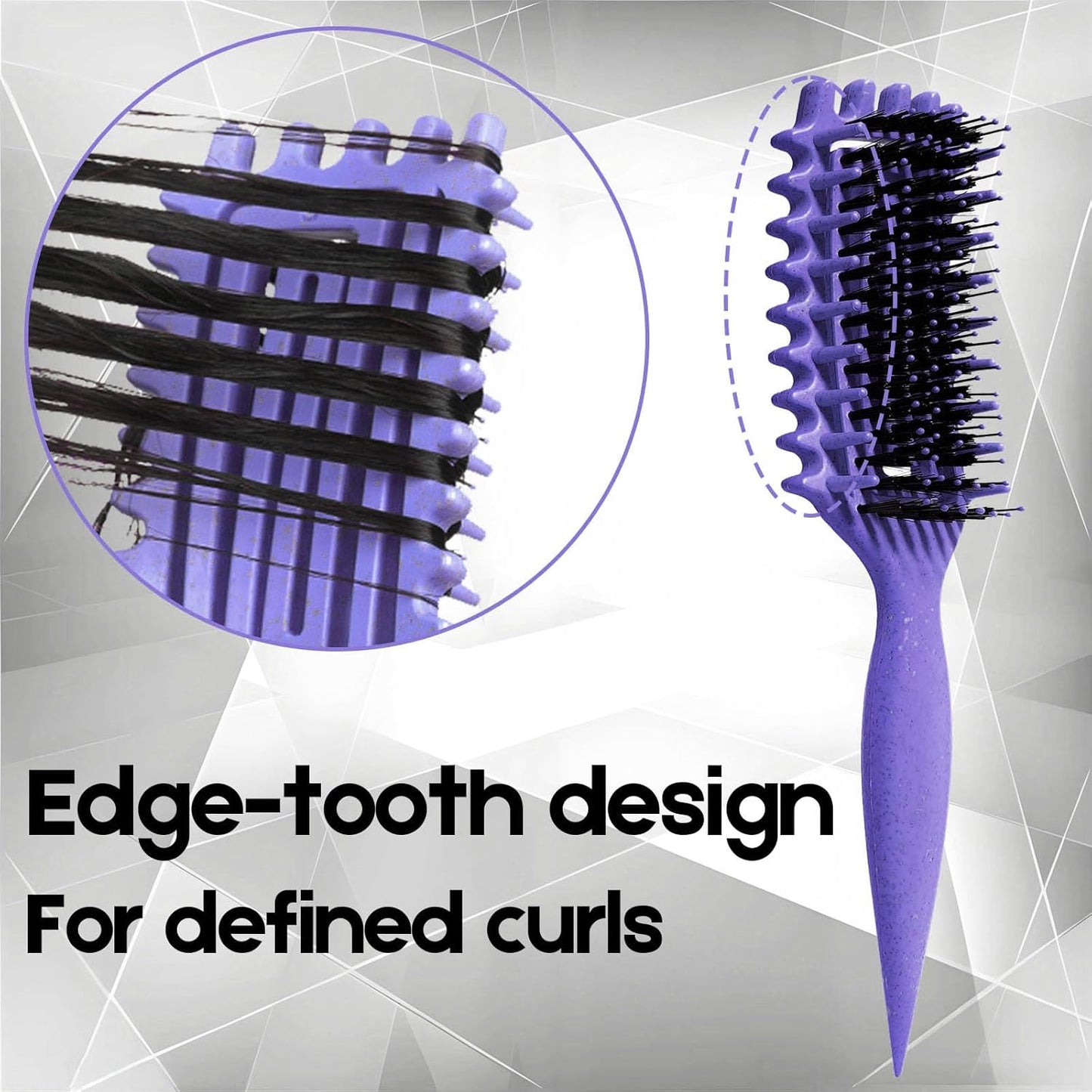 Curly Hair Brush Candybrush Curl Defining Brush for Detangling Shaping