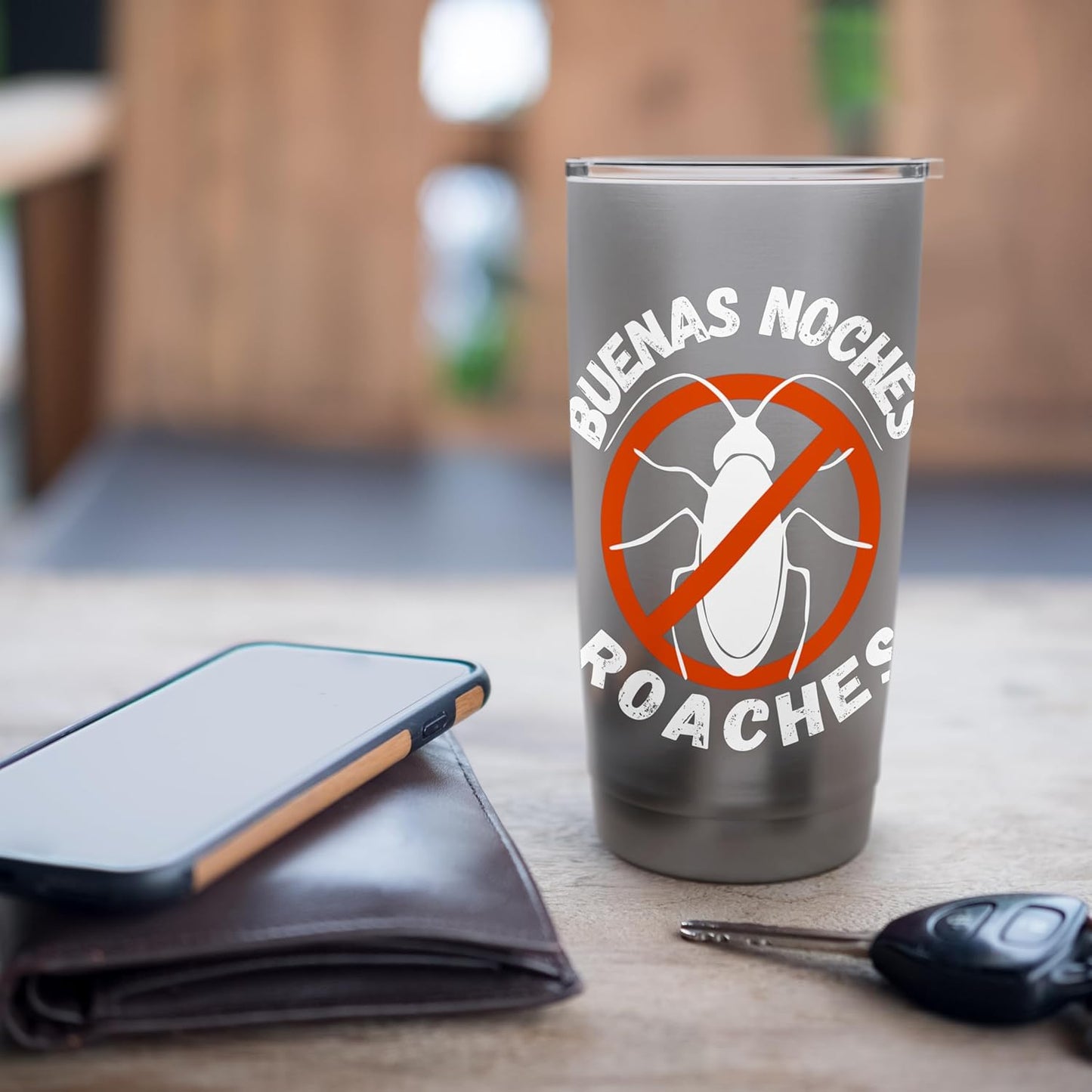 Funny good night roaches pest control exterminator job work Stainless Steel Insulated Tumbler