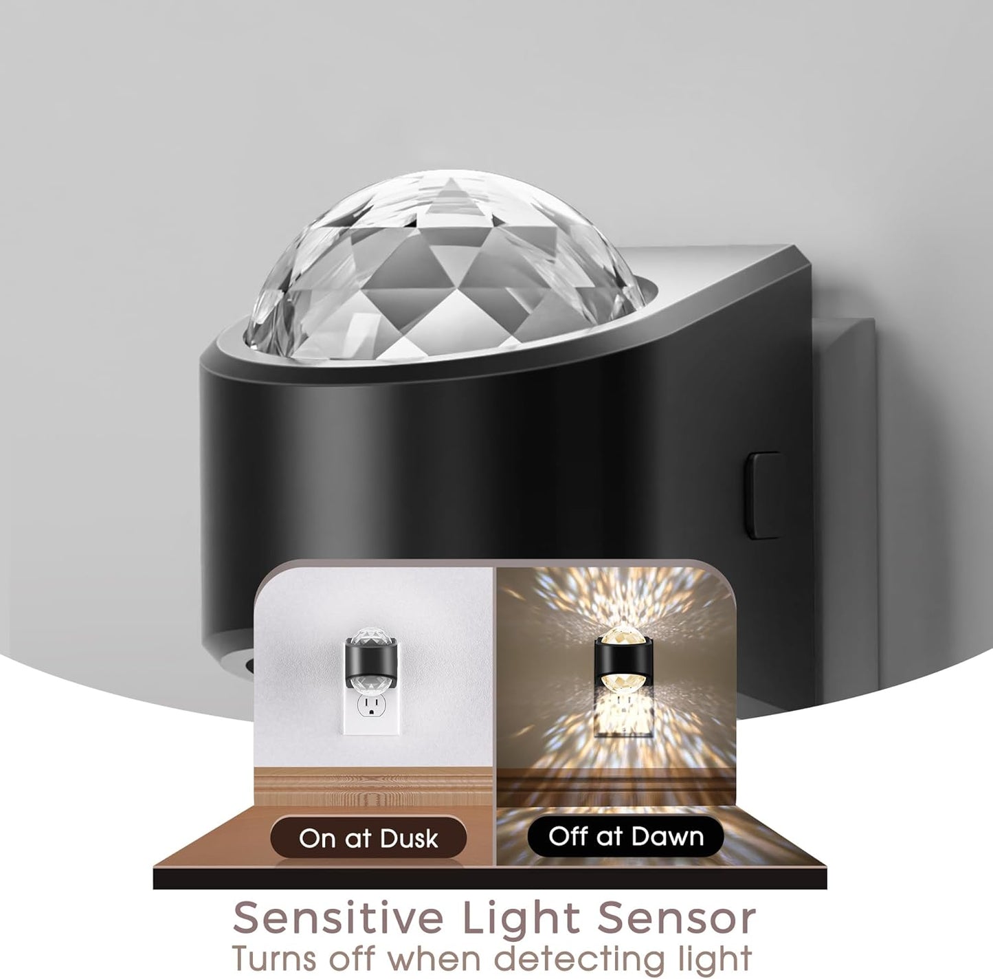 Briignite Night Light, Night Lights Plug into Wall, LED Projector Nigh