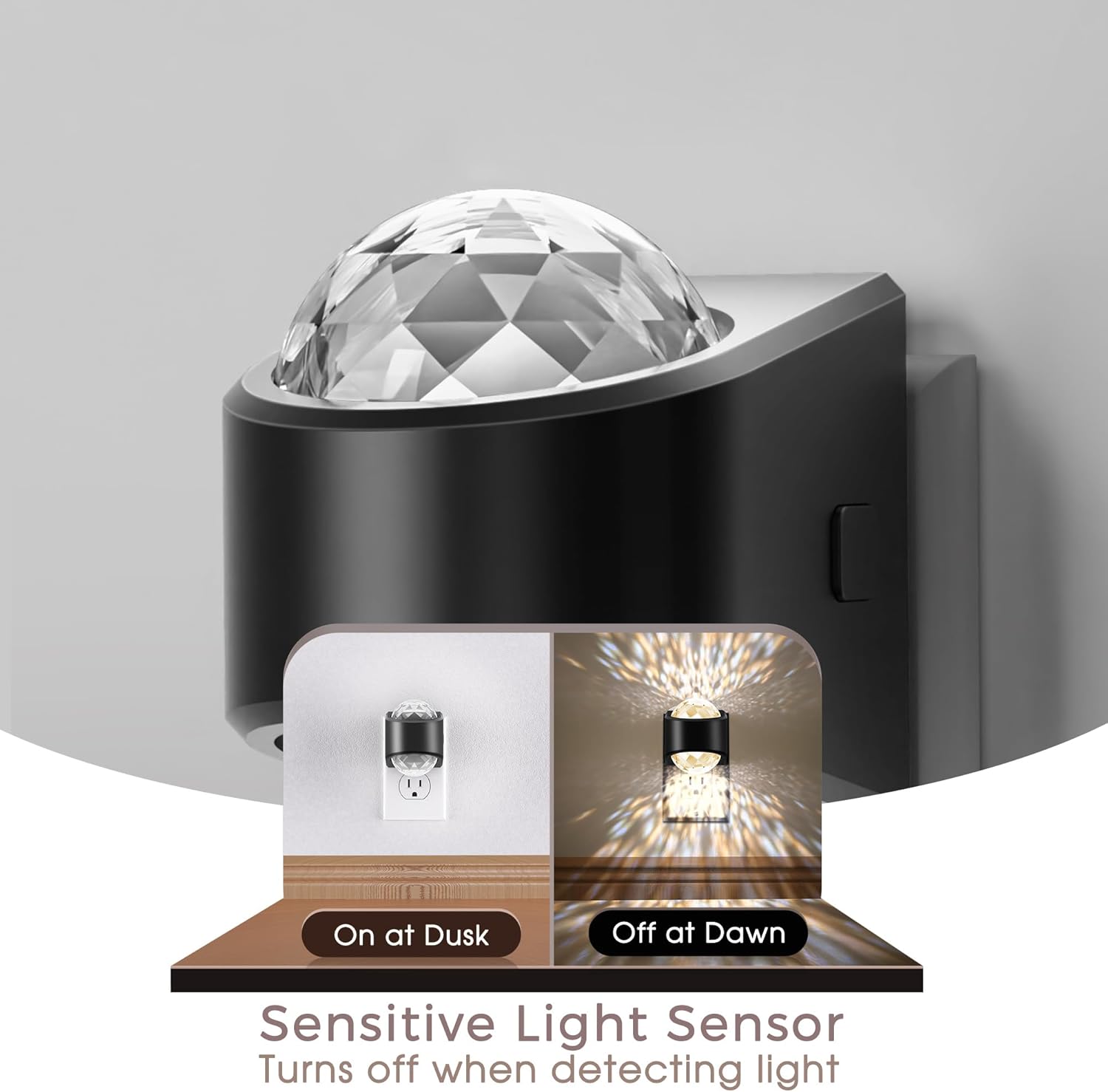 Briignite Night Light, Night Lights Plug into Wall, LED Projector Nigh