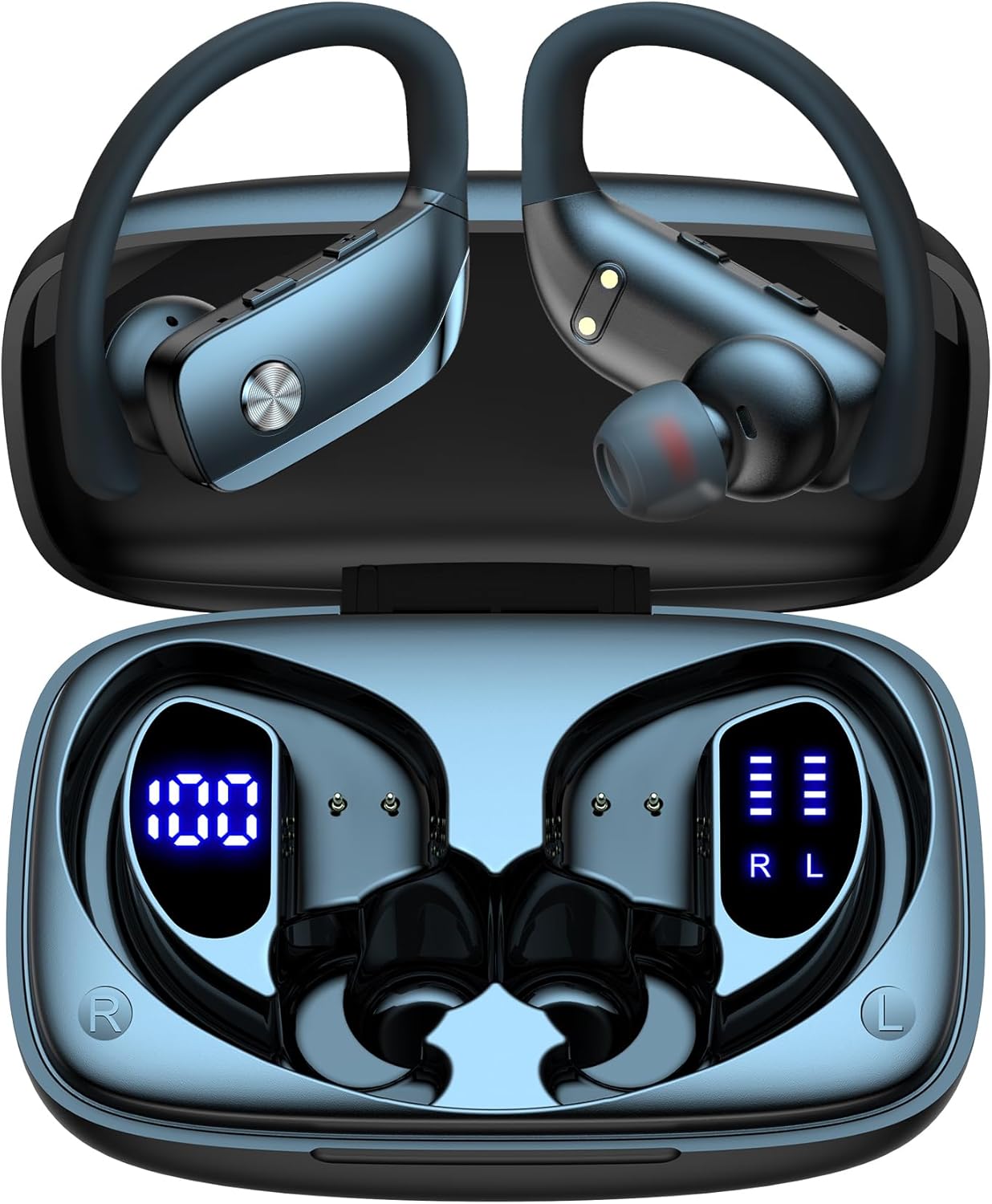 bmani Ear Buds Wireless Earbuds Bluetooth Headphones with 80H Playtime