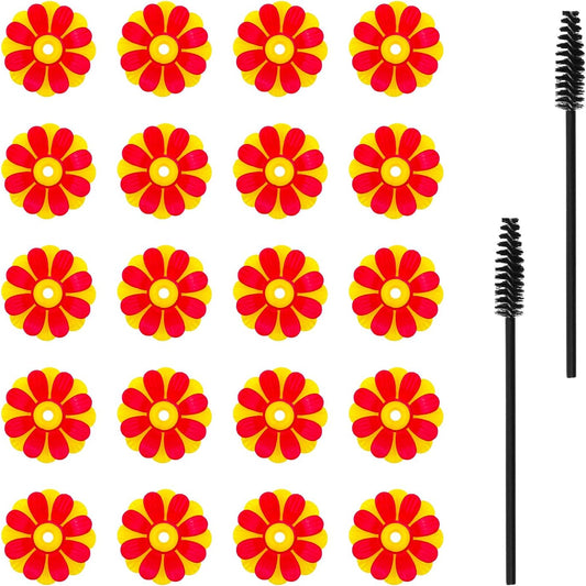 20pc Hummingbird Feeder Flowers & Cleaning Brushes - Hanging Hummingbi