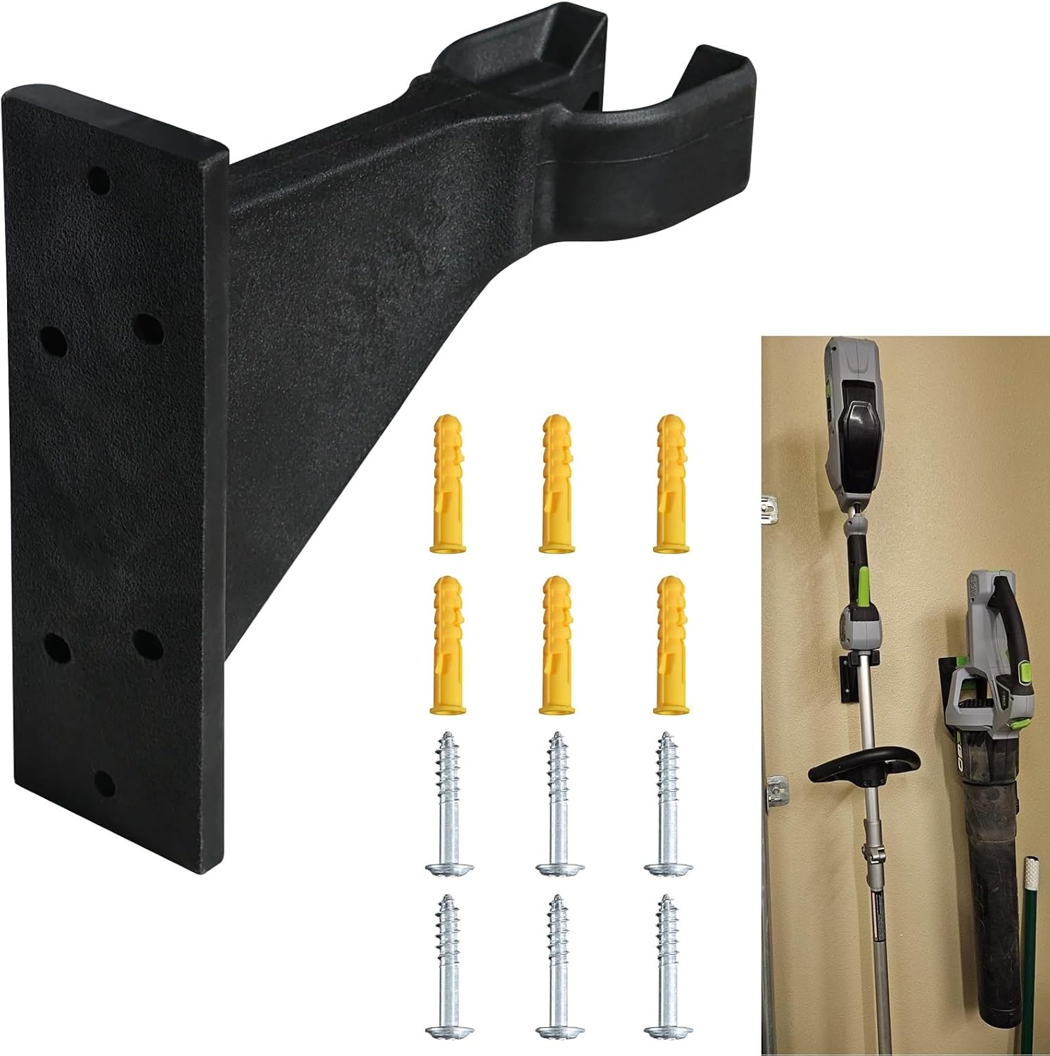 Premium Heavy-Duty Wall Hanging Holder for Garden Power Tools, Garage 