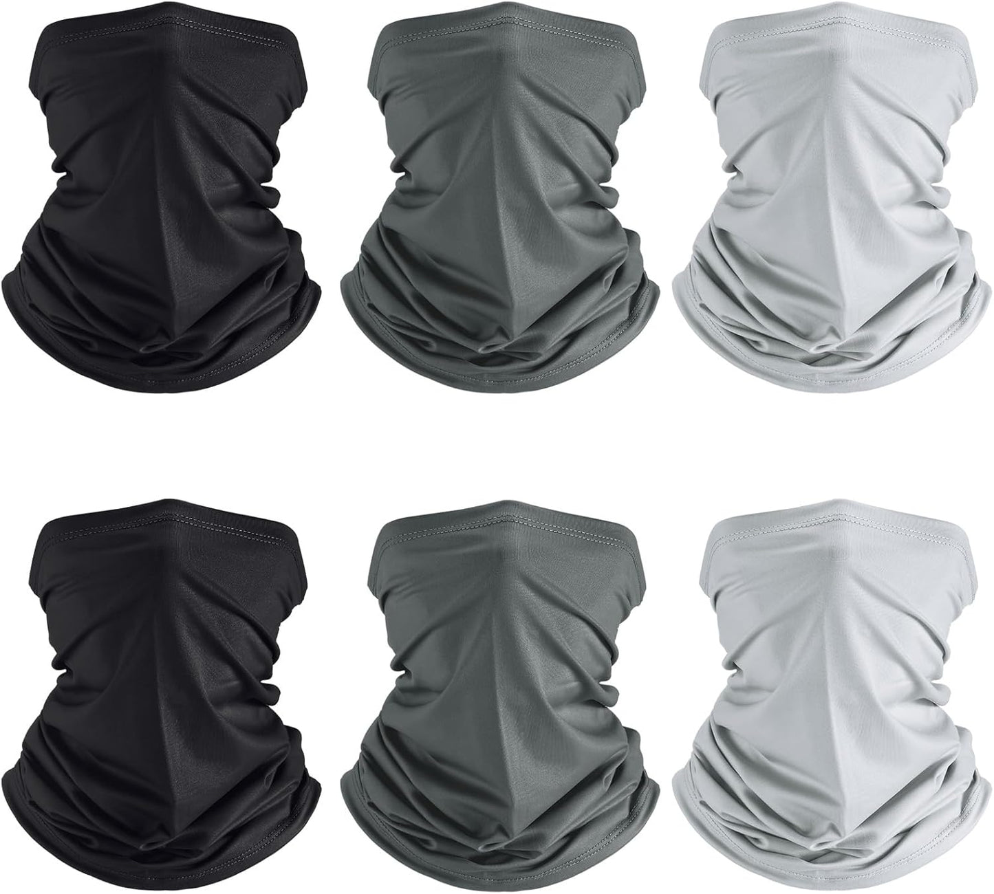Geyoga 6 Pieces Summer UV Protection Cooling Neck Gaiter Face Clothing