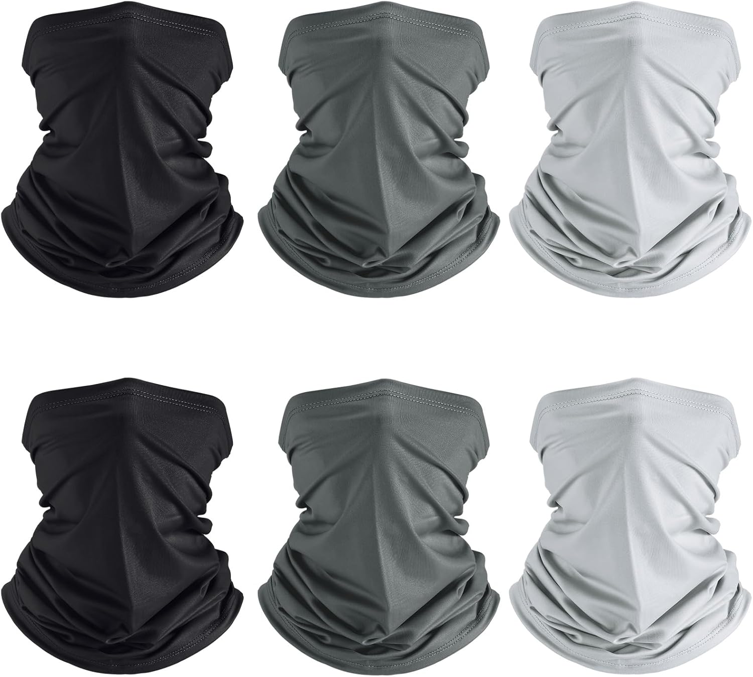 Geyoga 6 Pieces Summer UV Protection Cooling Neck Gaiter Face Clothing