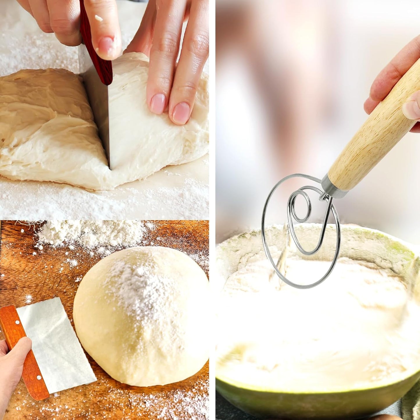 SNAIL GARDEN 9-Piece Sourdough Bread Making Kit with 9 Pattern Stencil