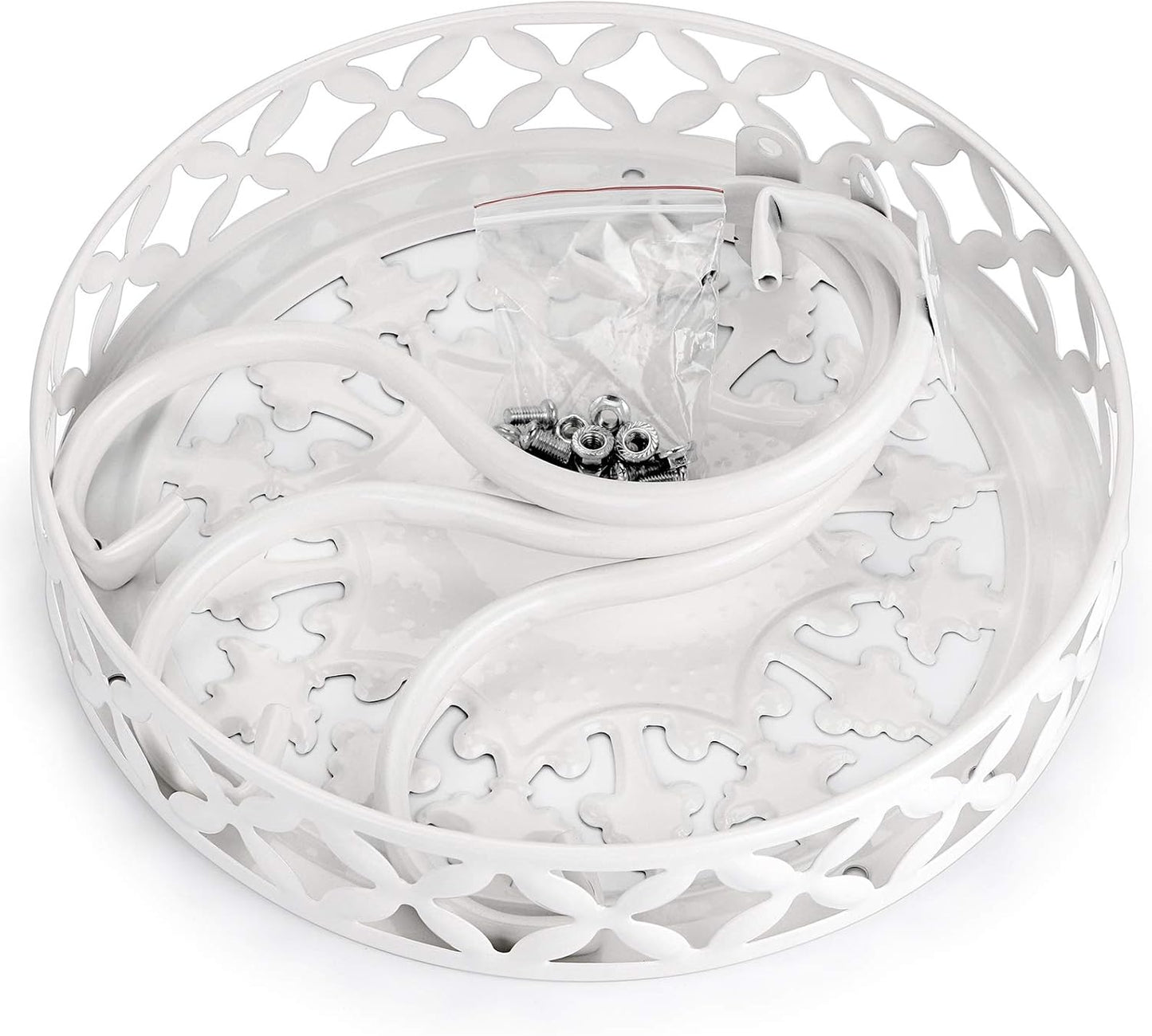OwnMy Metal Round Plant Stand Rustproof Iron Flower Pot Holder, Indoor