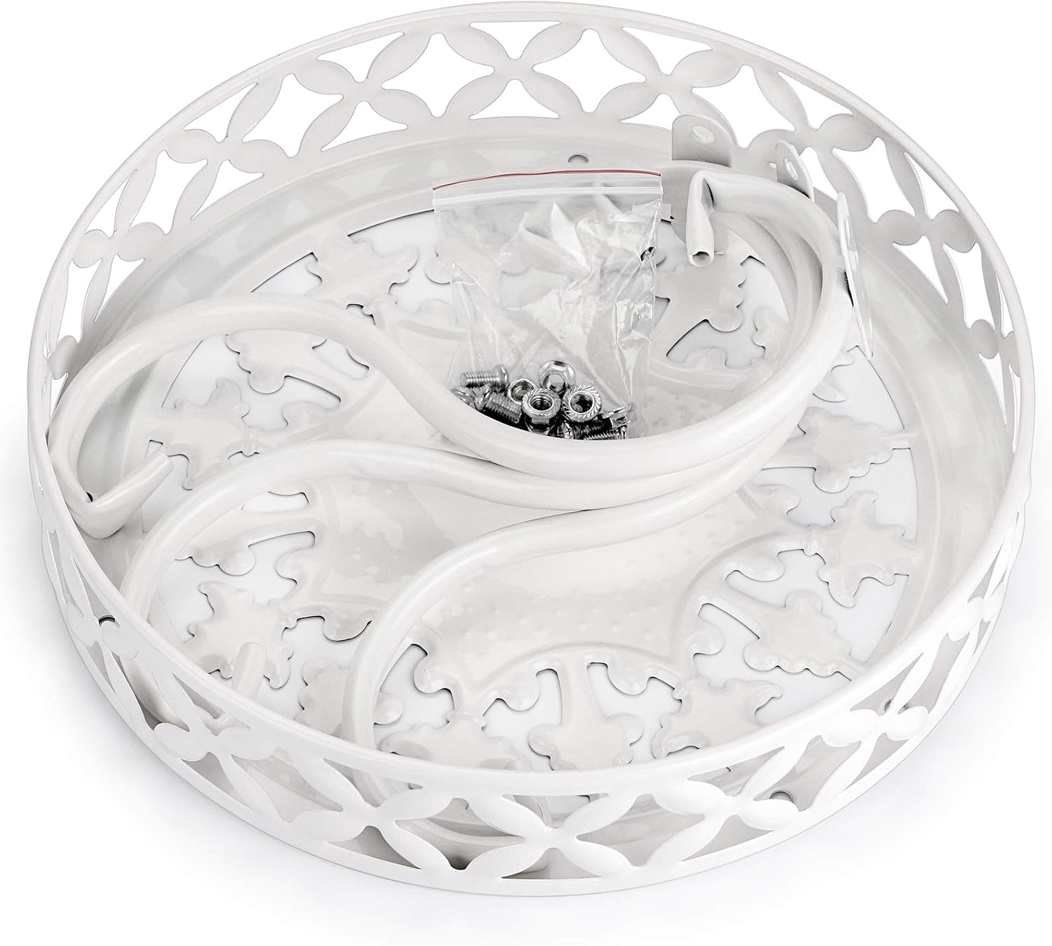 OwnMy Metal Round Plant Stand Rustproof Iron Flower Pot Holder, Indoor