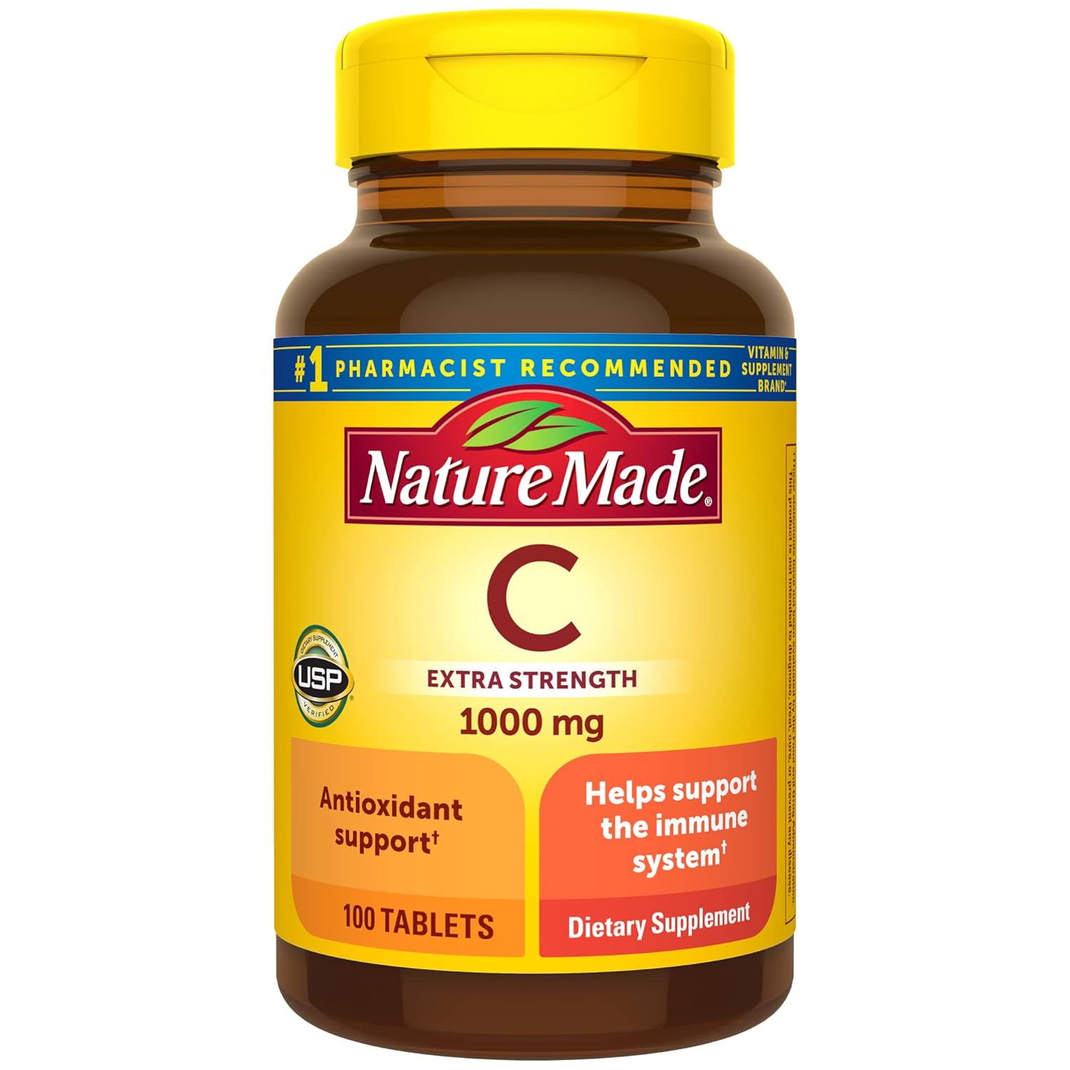 Nature Made Vitamin C 1000 mg Extra Strength, Dietary Supplement for I
