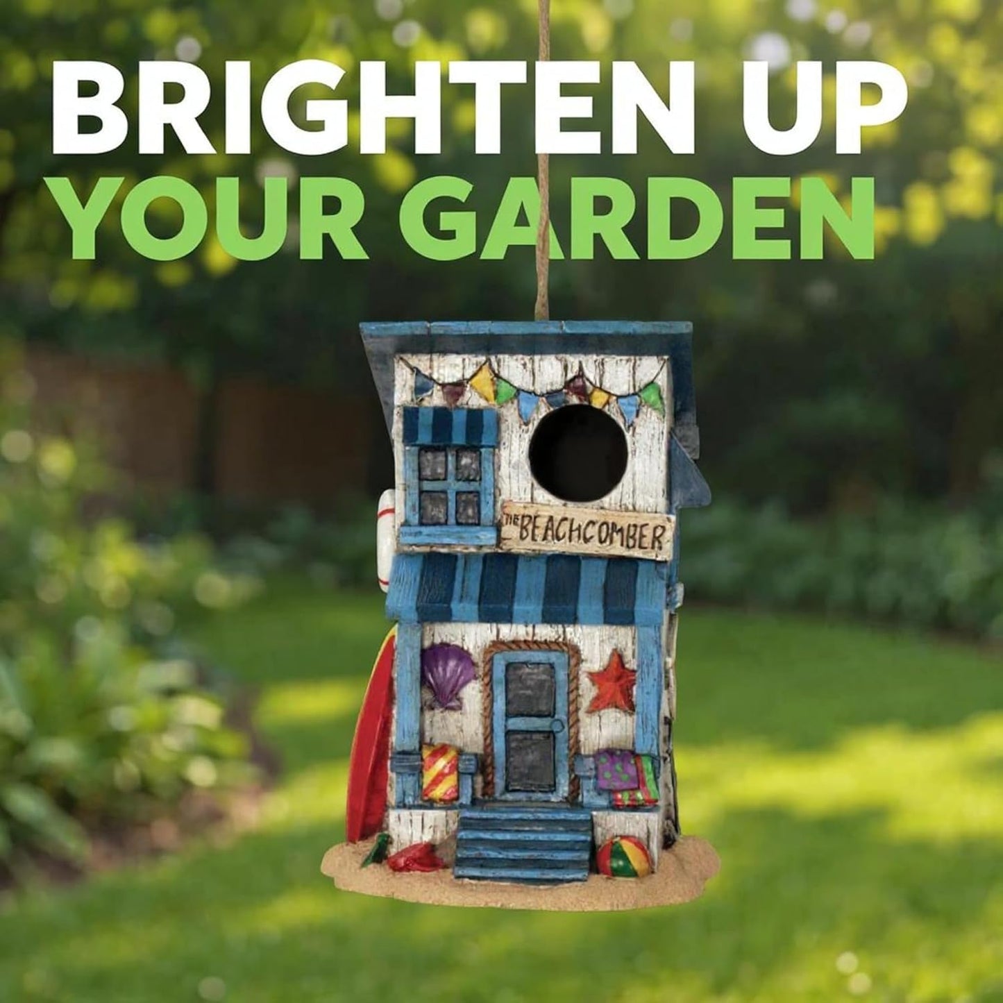 Spoontiques - Birdhouse - Garden Décor - Decorative Bird House for Yar