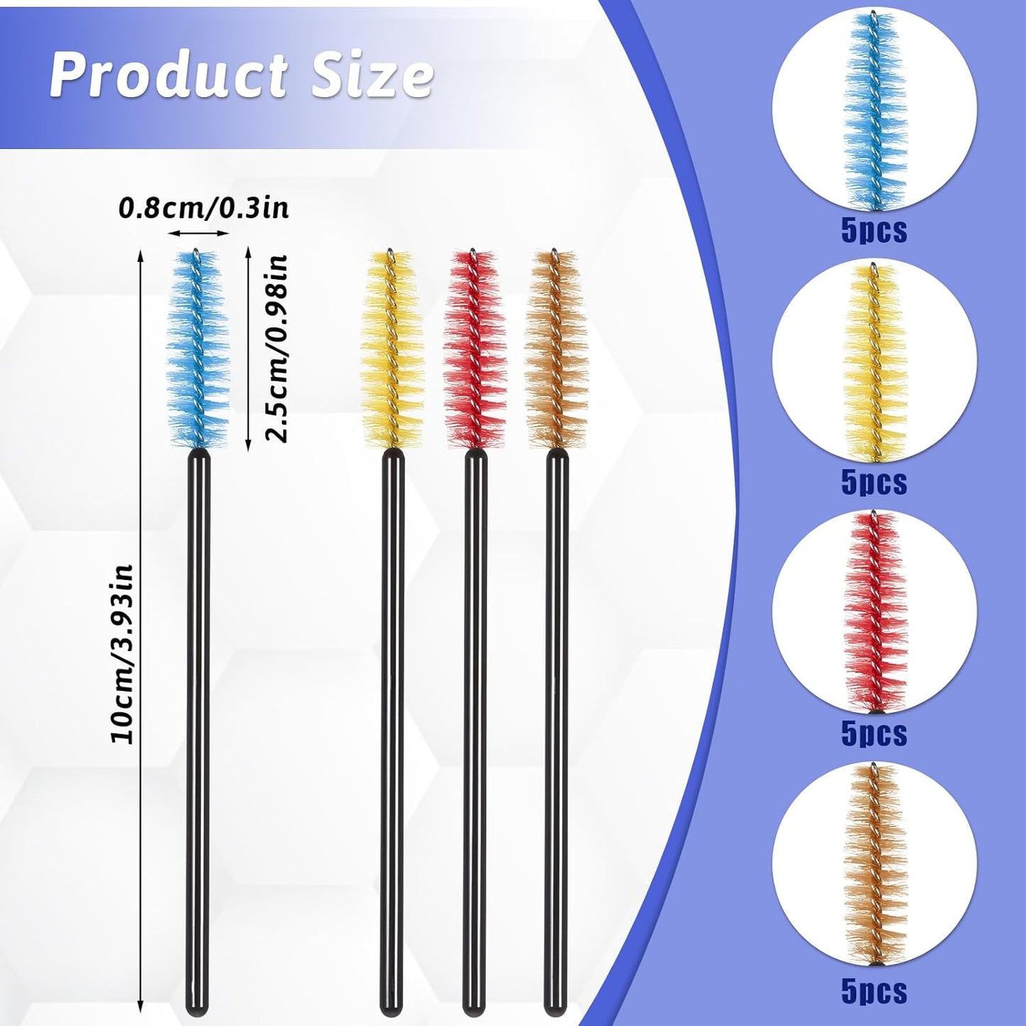 20 PCS Hummingbird Feeder Cleaning Brushes, Tiny Brushes for Cleaning Small Parts, Hummingbird Feeder Brush, Mini Brush for Narrow Small Bottles, Tubes, Jars