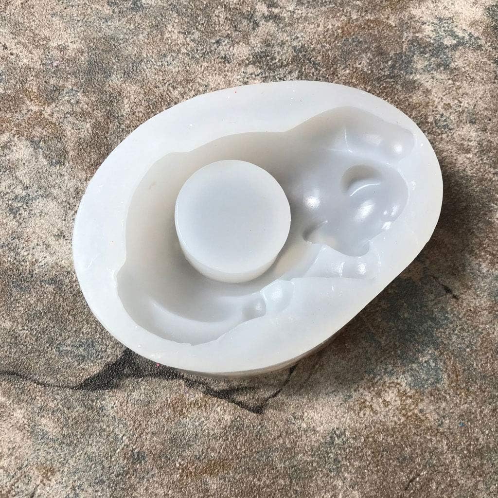 angwang Mold,Cat Shape Silicone Flower Pot Mold DIY Cactus Succulent P