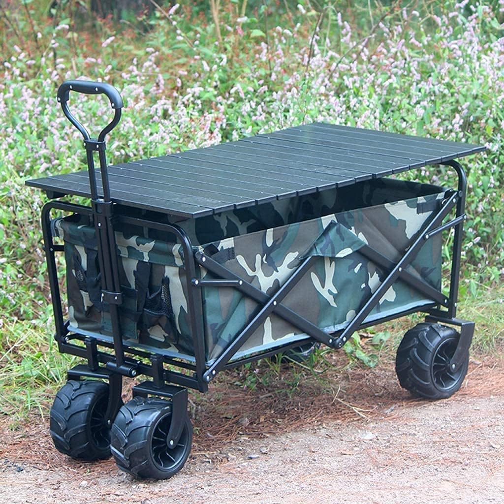 Portable Camping Cart,Outdoor Folding Utility Wagon Outdoor Garden Uti