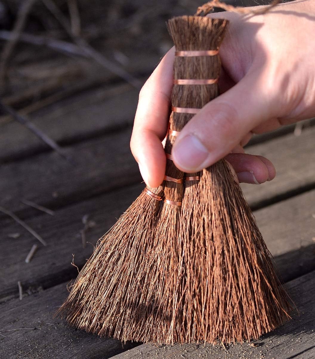 KAKURI Bonsai Broom Brush Large 6.3" Professional Gentle Big Broom, Japanese Bonsai Tool