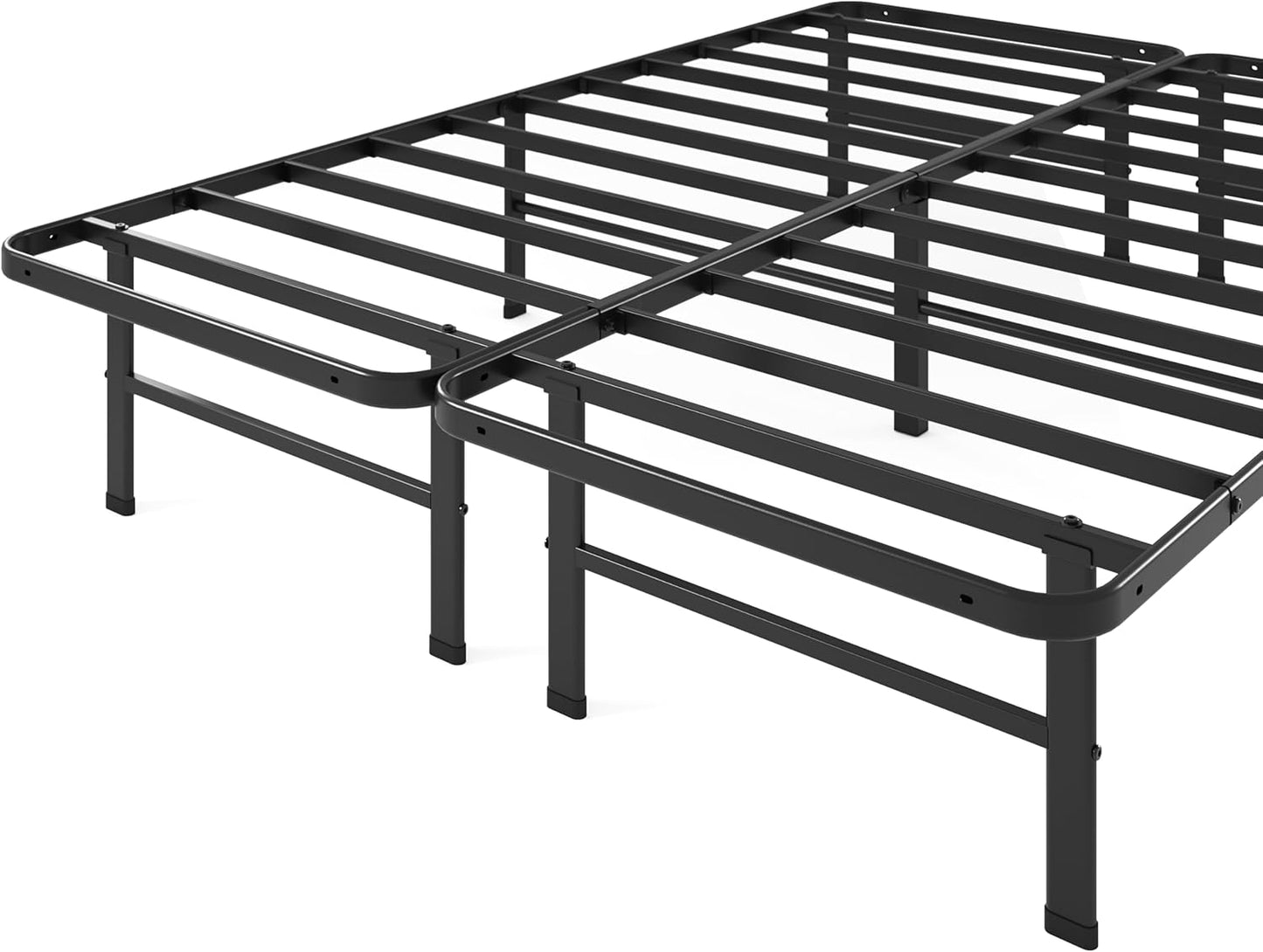 Zinus Rumi 14in Queen Metal Bed Frame, Quick Assembly SmartBase® Mattr