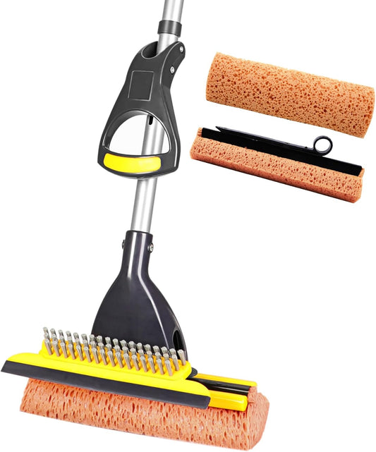 Yocada Sponge Mop Home Commercial Use Tile Floor Bathroom Garage Clean