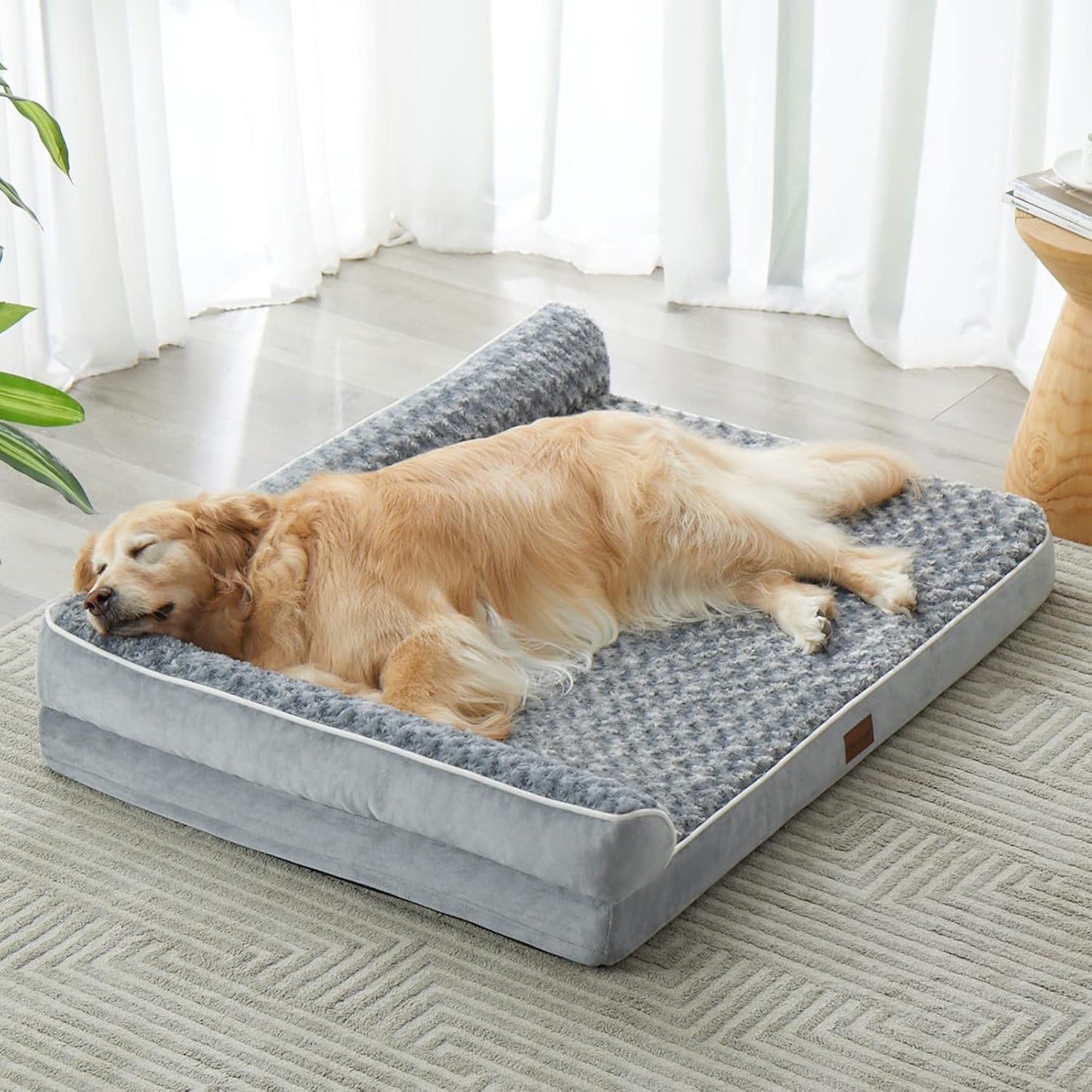 BFPETHOME Orthopedic Dog Bed for Large Dogs-Big Waterproof Sofa Dog Be
