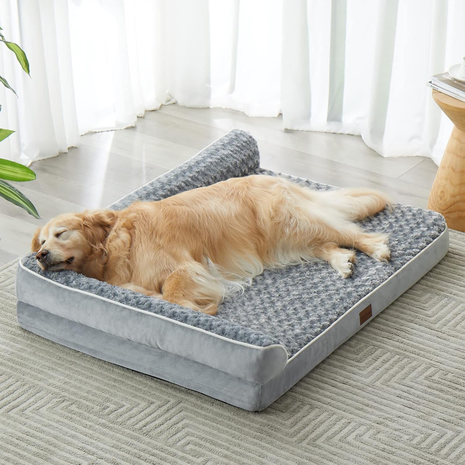 BFPETHOME Orthopedic Dog Bed for Large Dogs-Big Waterproof Sofa Dog Be