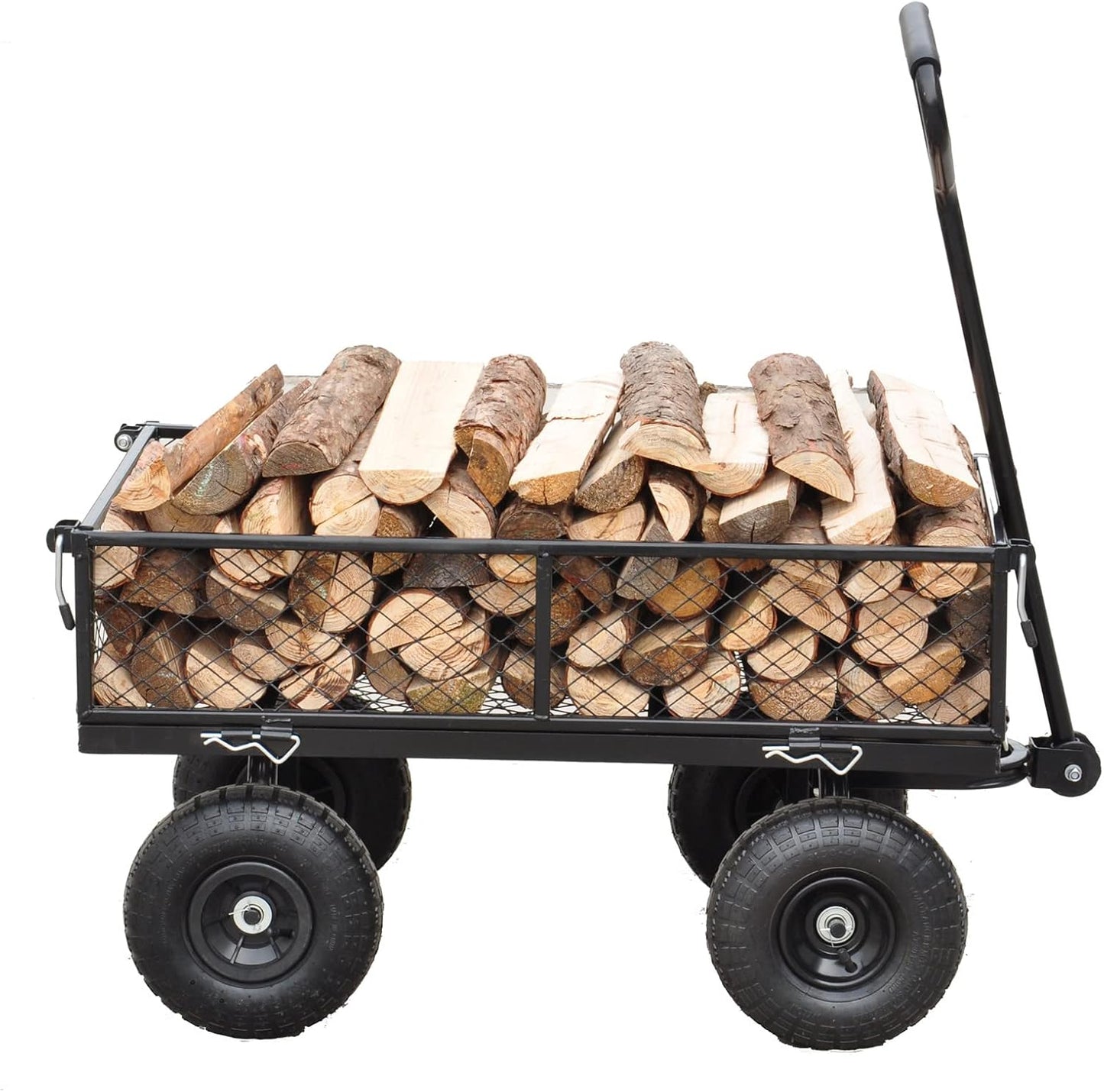 Garden Cart Outdoor Utility Wagon with Solid Wheels Beach Wagon,All Te
