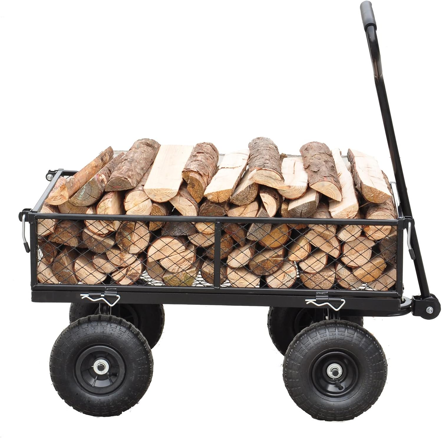 Garden Cart Outdoor Utility Wagon with Solid Wheels Beach Wagon,All Te