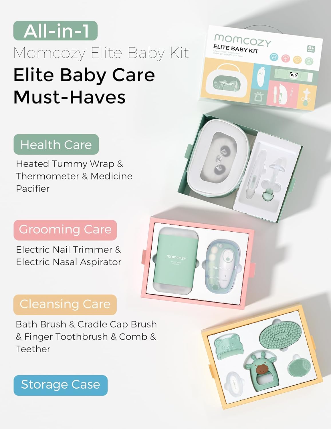 Momcozy Elite Baby Kit, Superior Baby Shower & Registry Essential Kit 