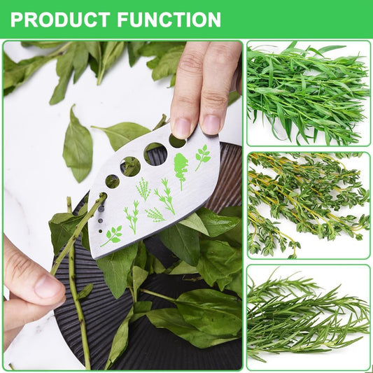 Herb Stripper Tool Leaf Stripper 9 Holes Herb Zip Tool Herb Chopper 2 