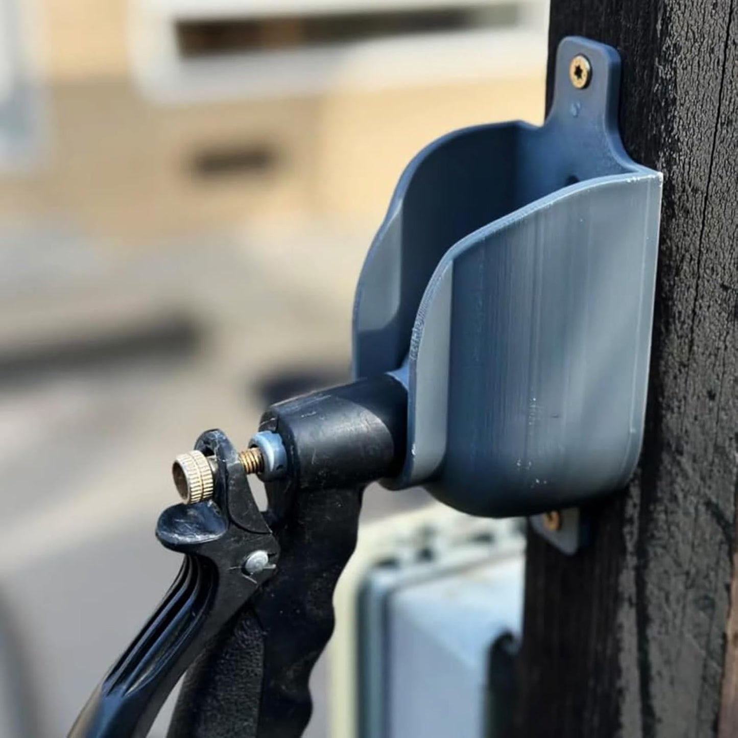 Wall Mounted Hose Nozzle Holder For Outdoor Sprayers Printed Organiser