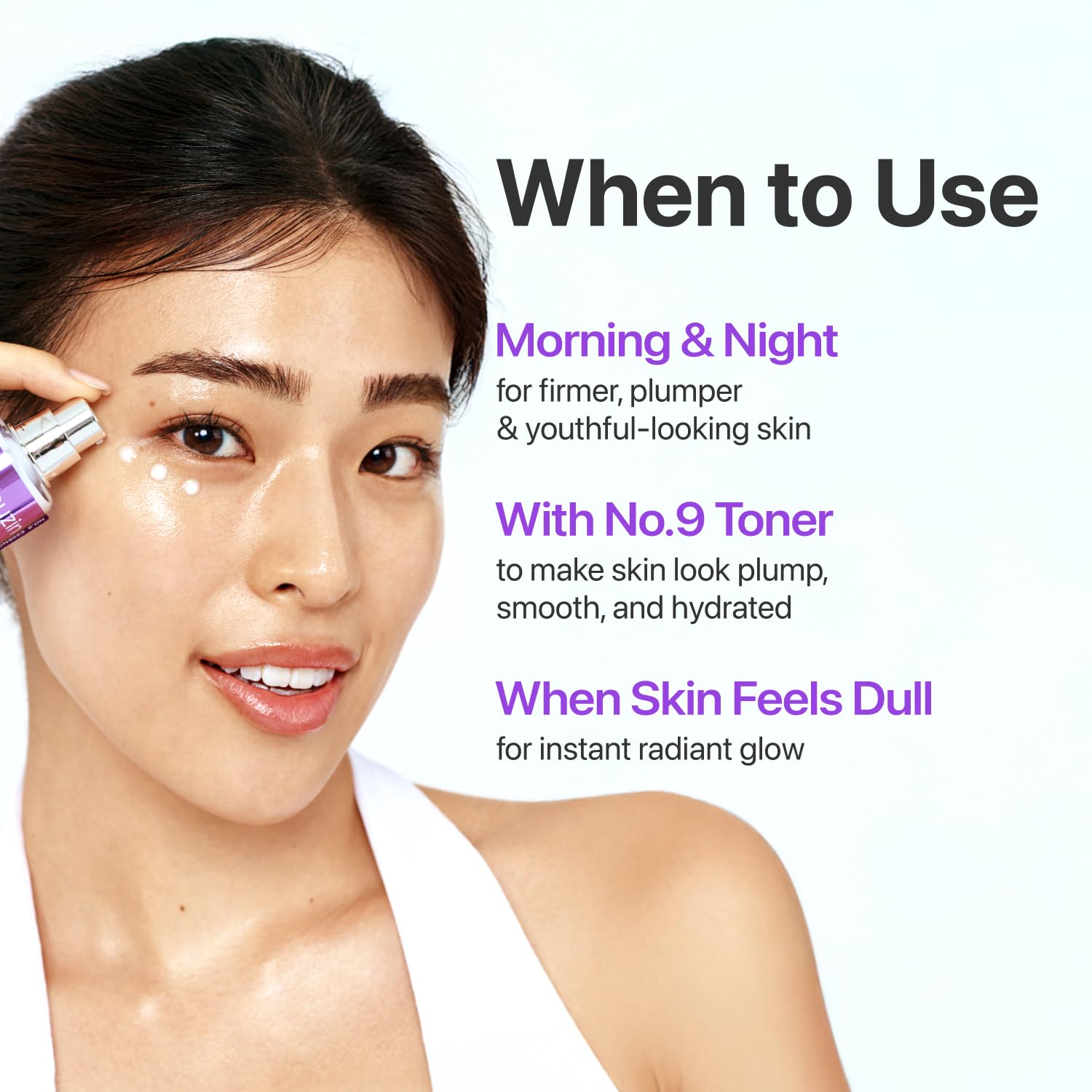 numbuzin No.9 NAD+ Peptide Lifting Serum for Glow, Firming & Wrinkles,