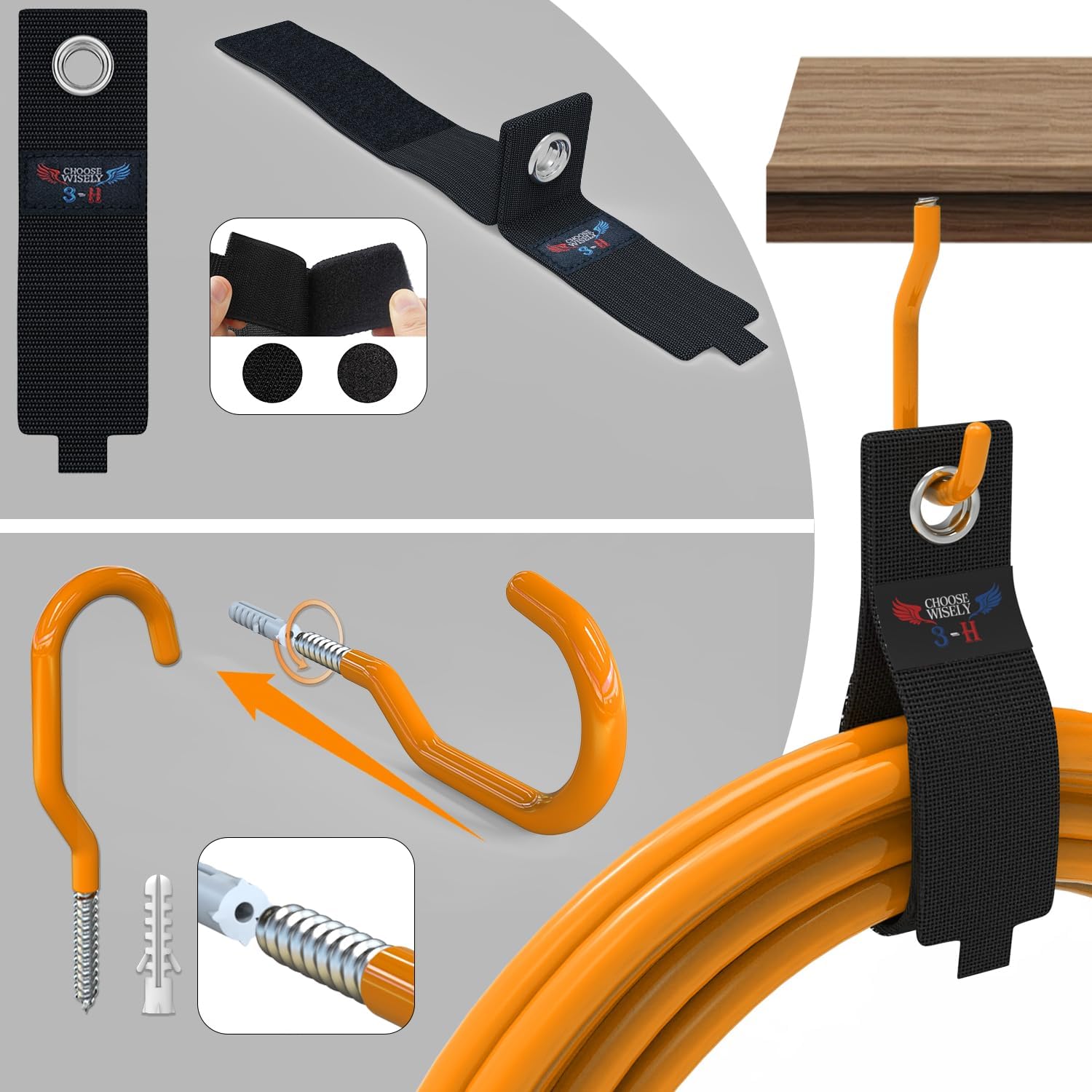 3-H Garage Wall Hooks 31 Pack, Garage Hooks Heavy Duty with Extra Weld