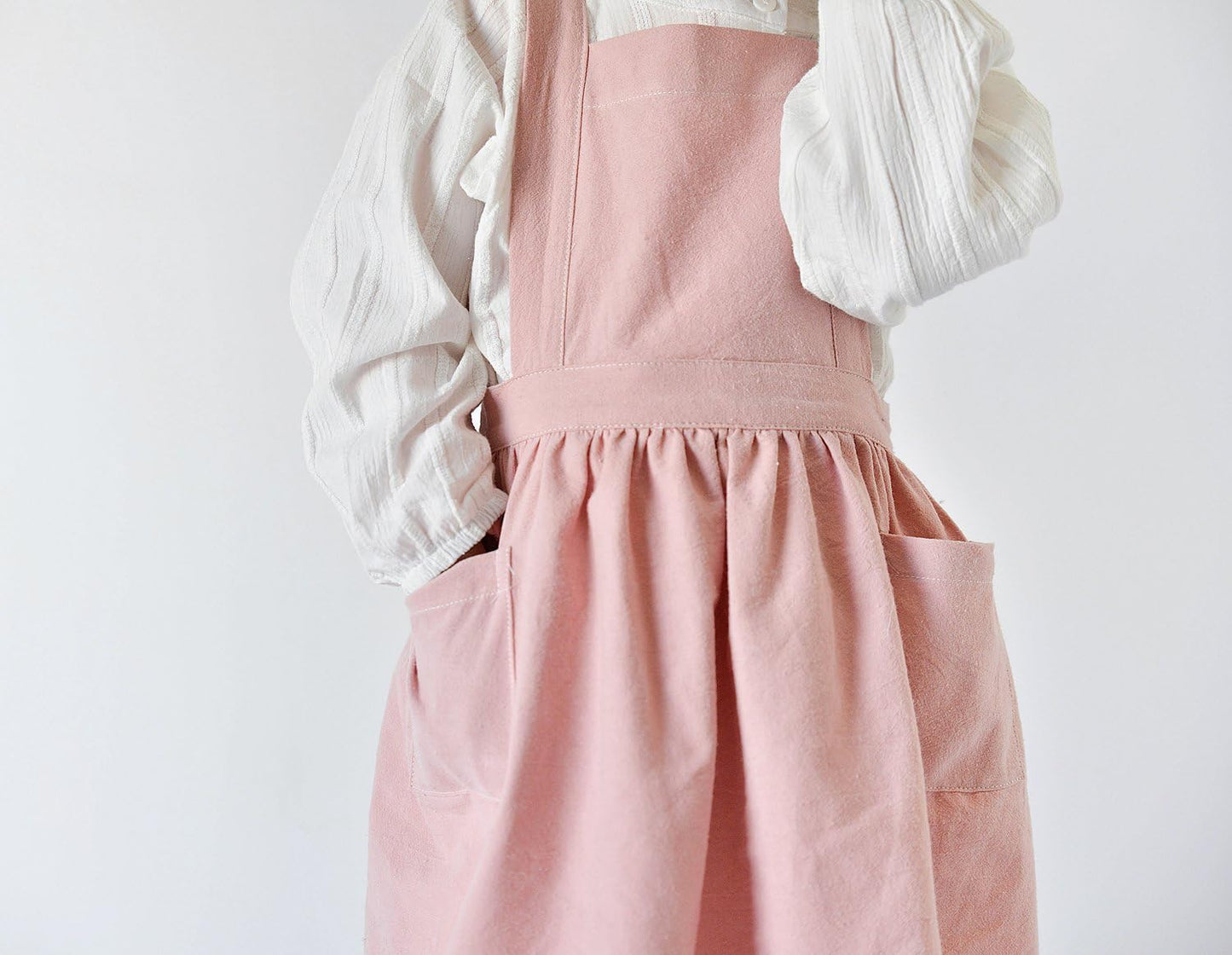 Children Cotton Apron Japanese Style Bib Home Clothes Painting Soft Co