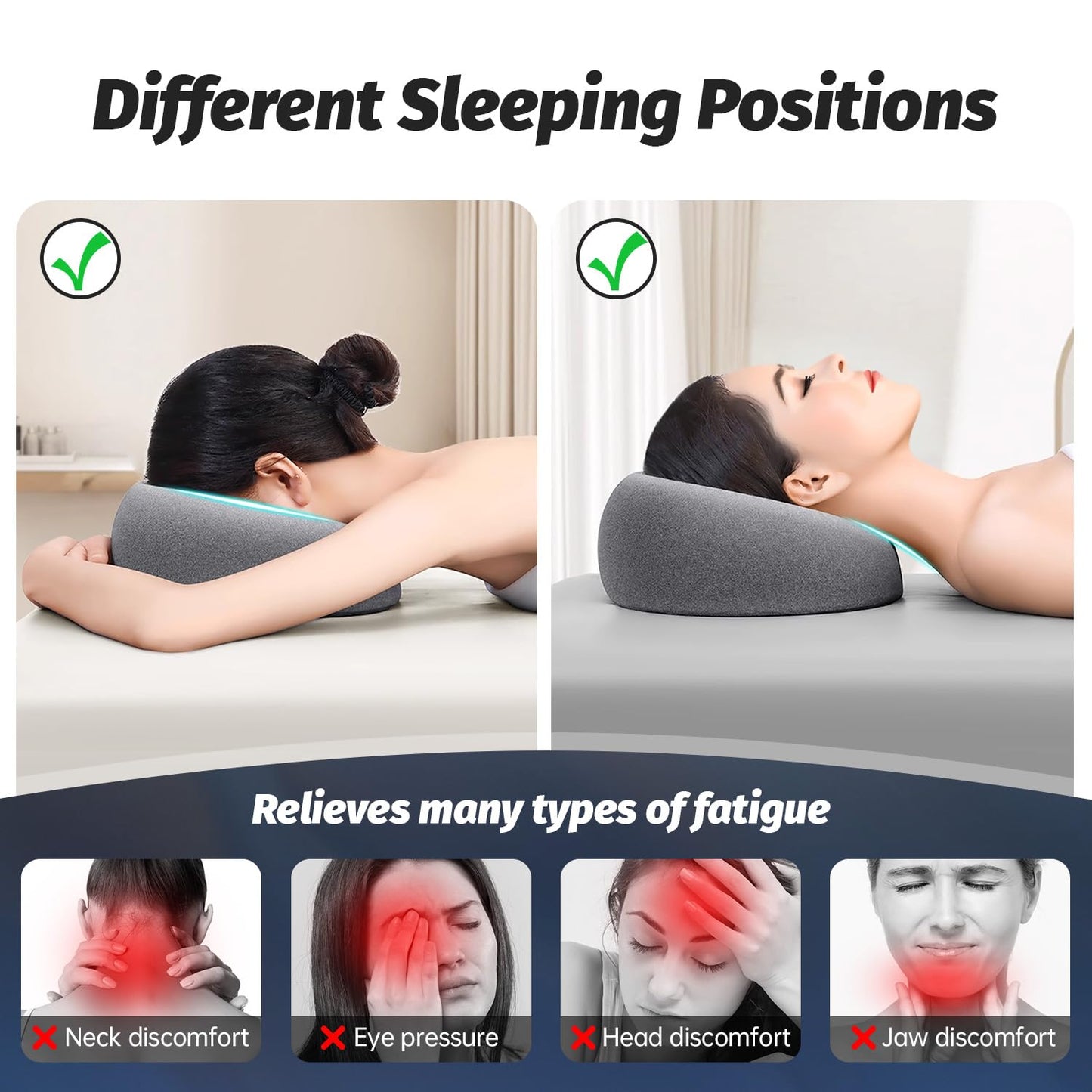 Face Down Pillows for Massage Table, Massage Headrest for Bed, Face Pi