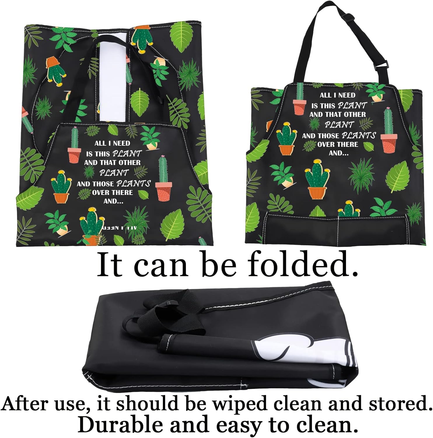 PXTIDY Plant Lover Gift Gardener Apron All Need Is This Plant Lady Gar