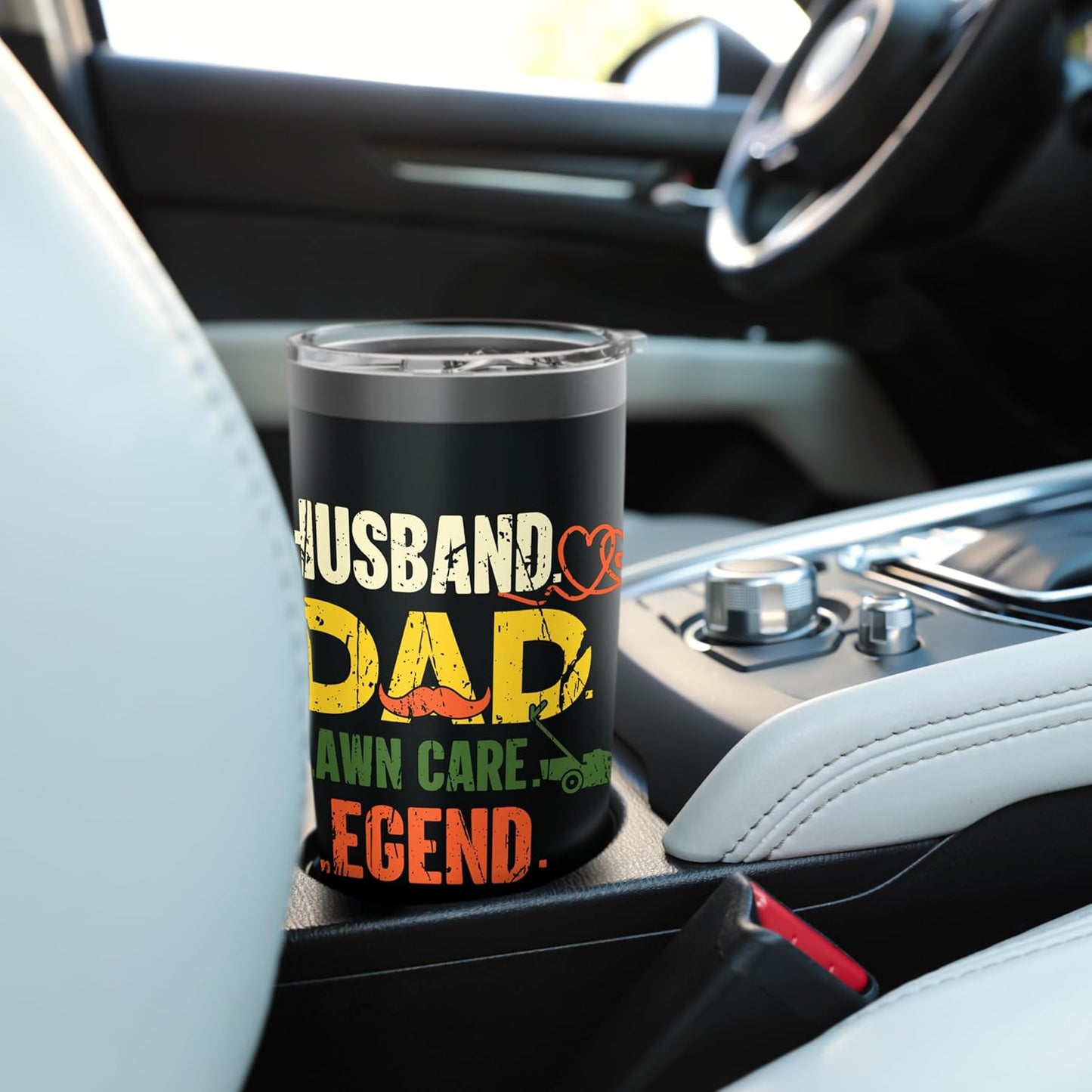 Gardening Husband Dad Lawn Care Legend Plants Gardener Papa Stainless Steel Insulated Tumbler