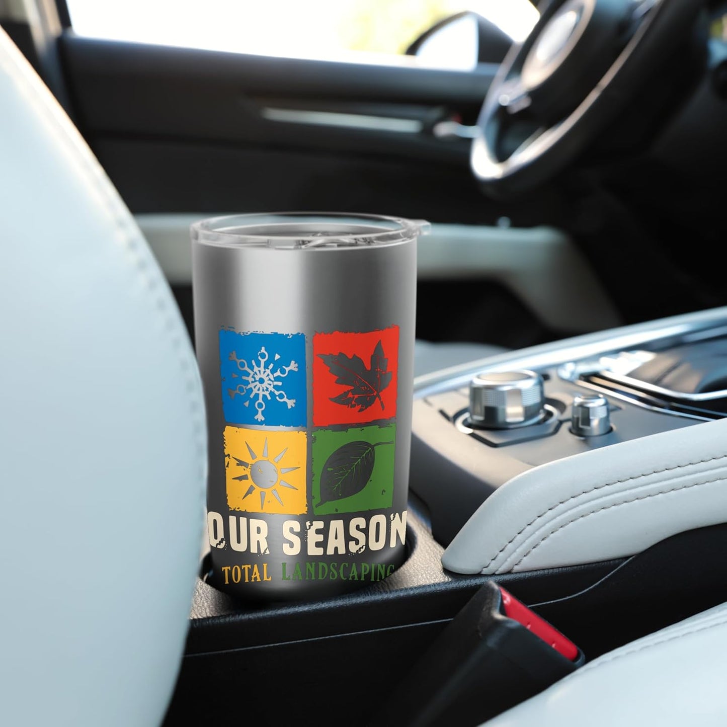 Four Season Total Landscaping Lawn Care Landscapers Stainless Steel Insulated Tumbler