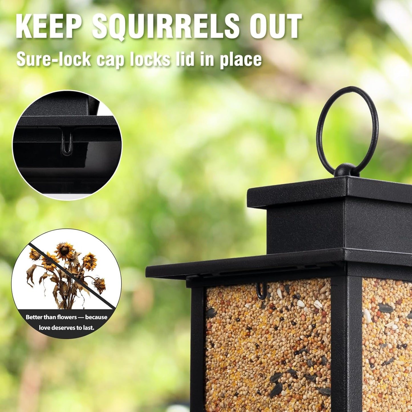 House Warming Gifts New Home Essentials - New Home Beginnings Memories Bird Feeder for Outdoors, Housewarming Gifts Party Decorations 2025, Squirrel Proof